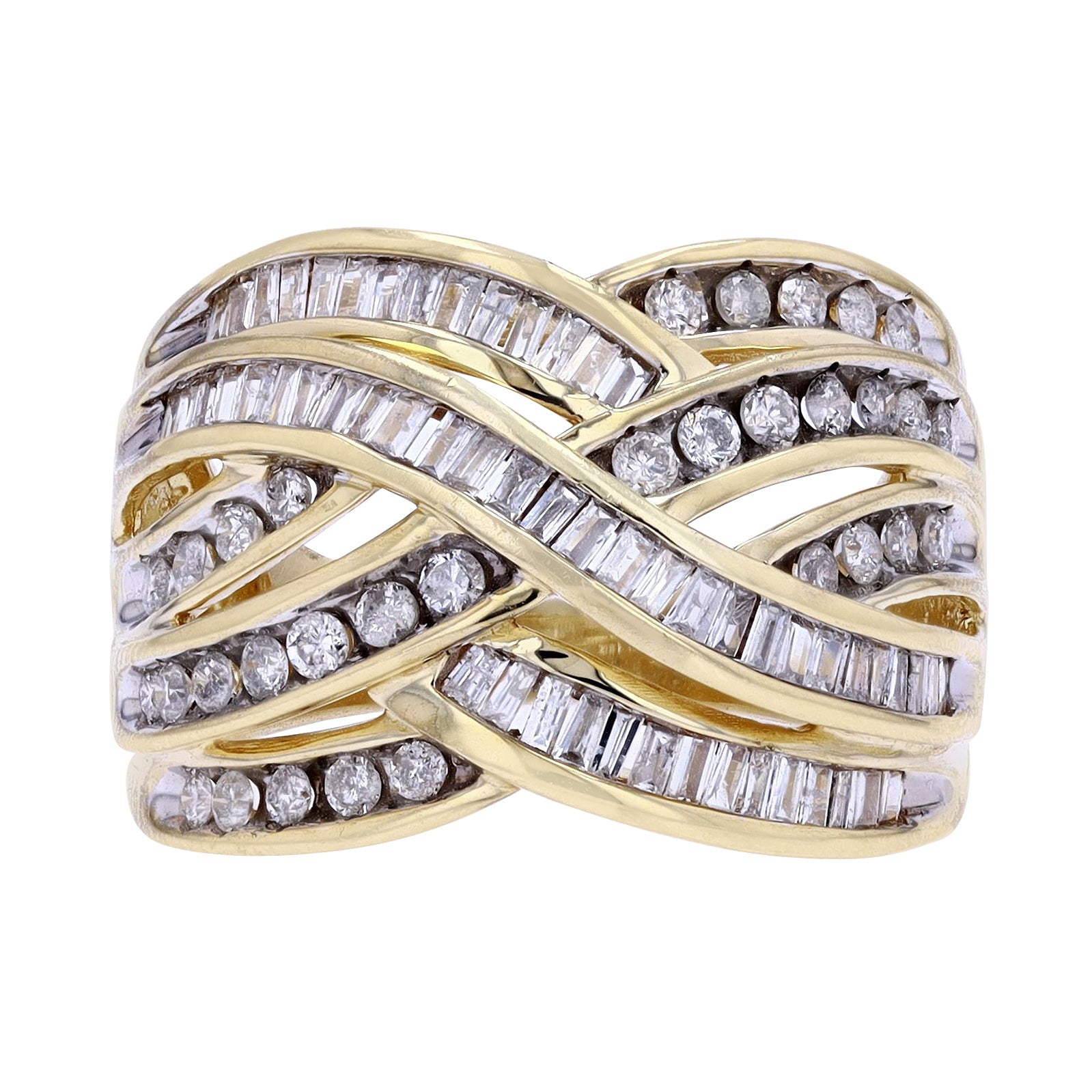 10K YG 1 CT Diamond Ring