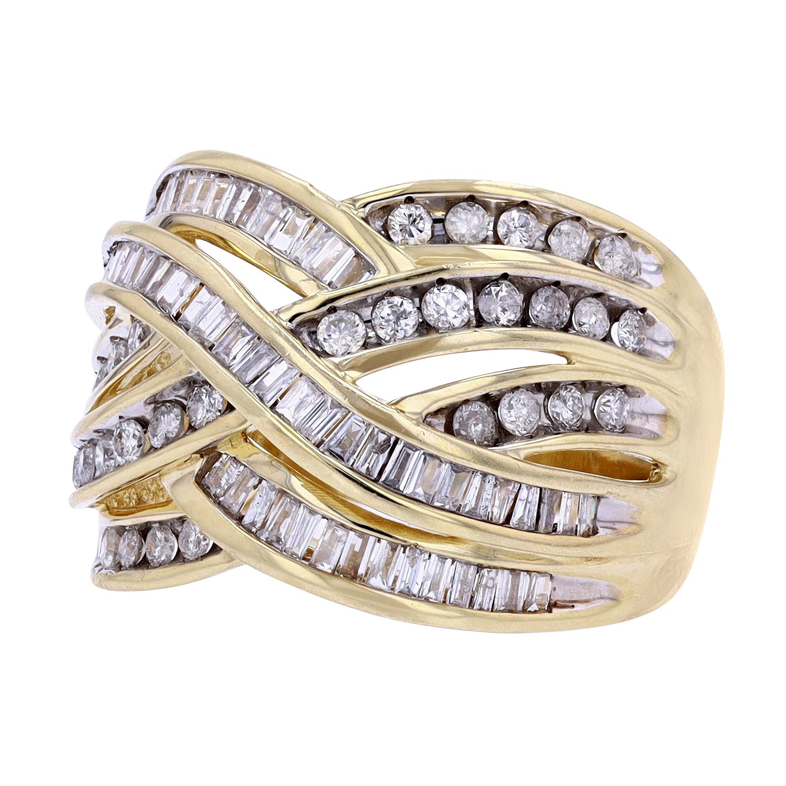 10K YG 1 CT Diamond Ring