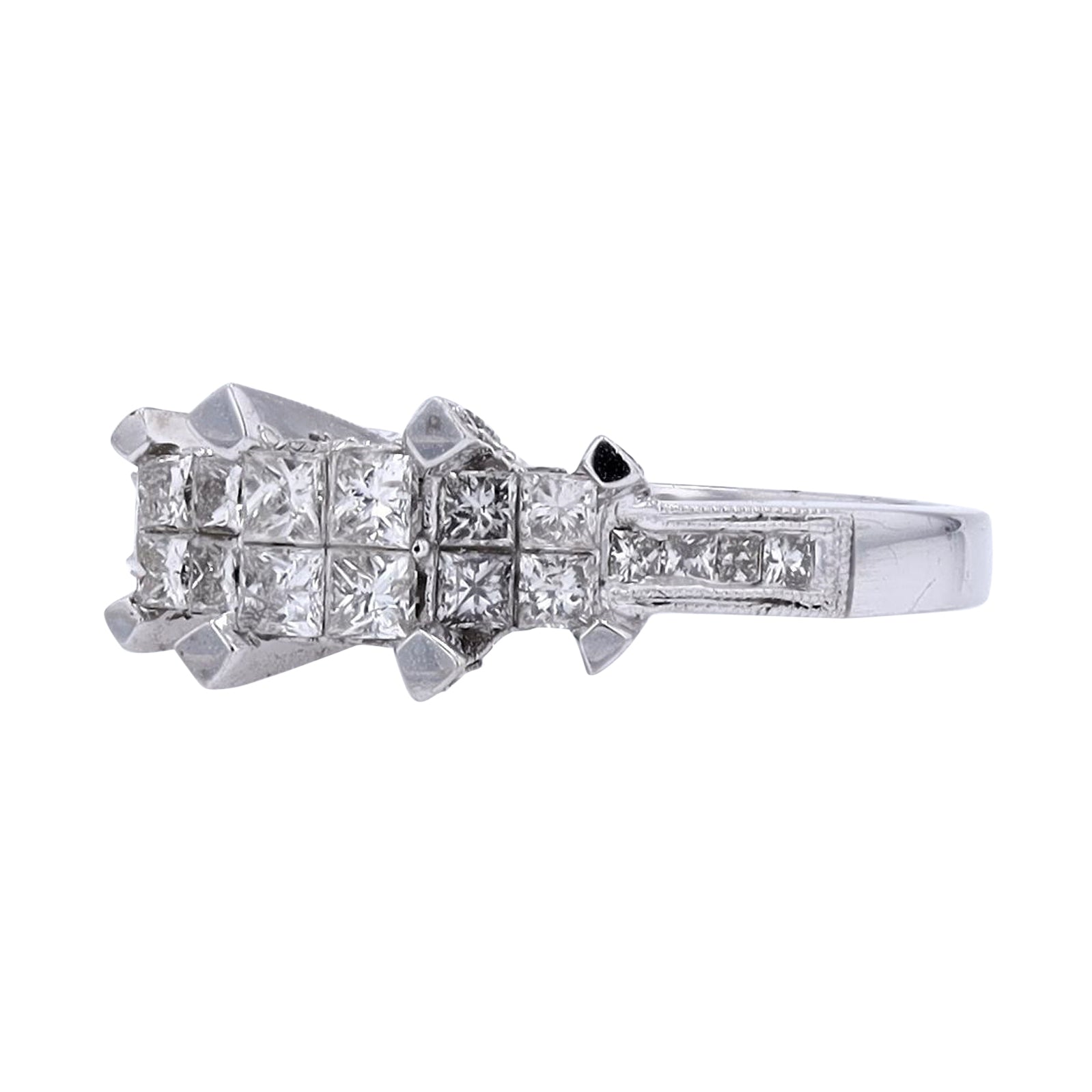 14K WG 1 CTW Diamond Ring