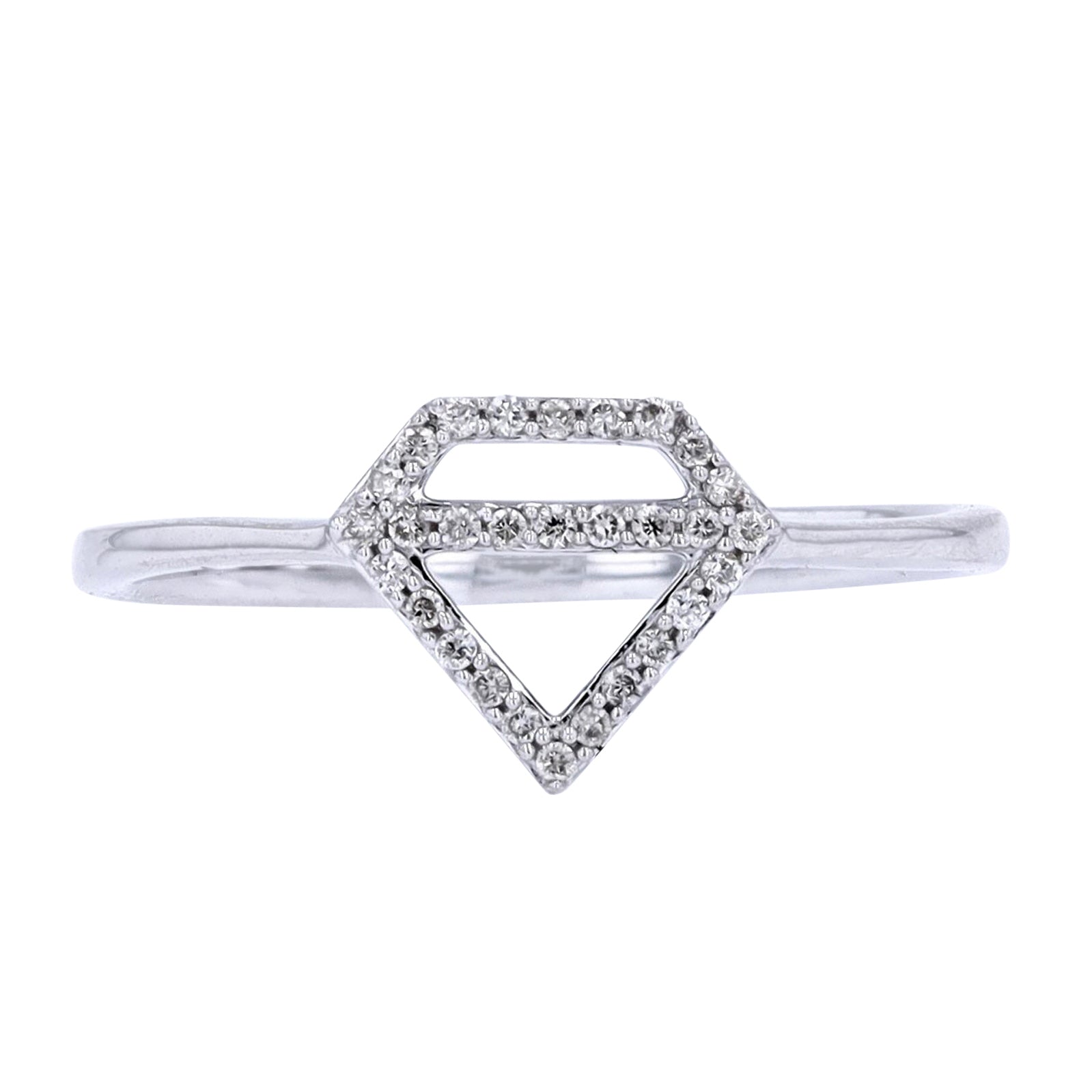 14K Diamond Motif Ring<p><strong>More Colors Available</p></strong>