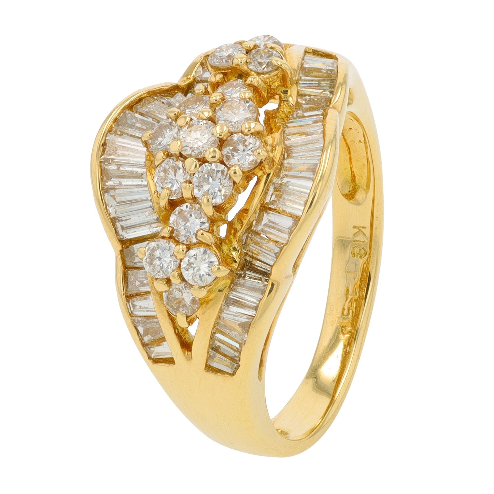 18K YG 1.50 CT Diamond Ring