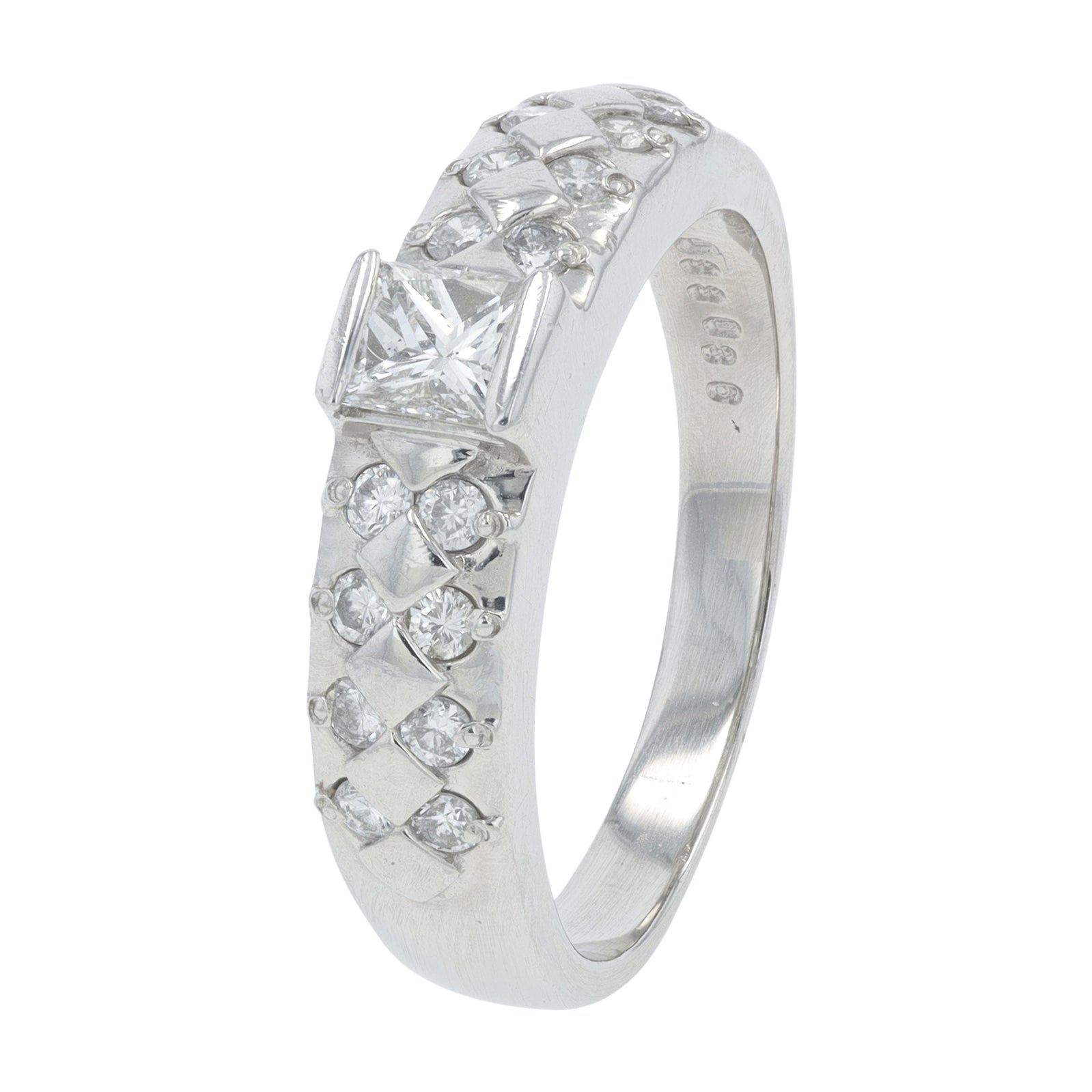 PT900 .69 CTW Diamond Ring
