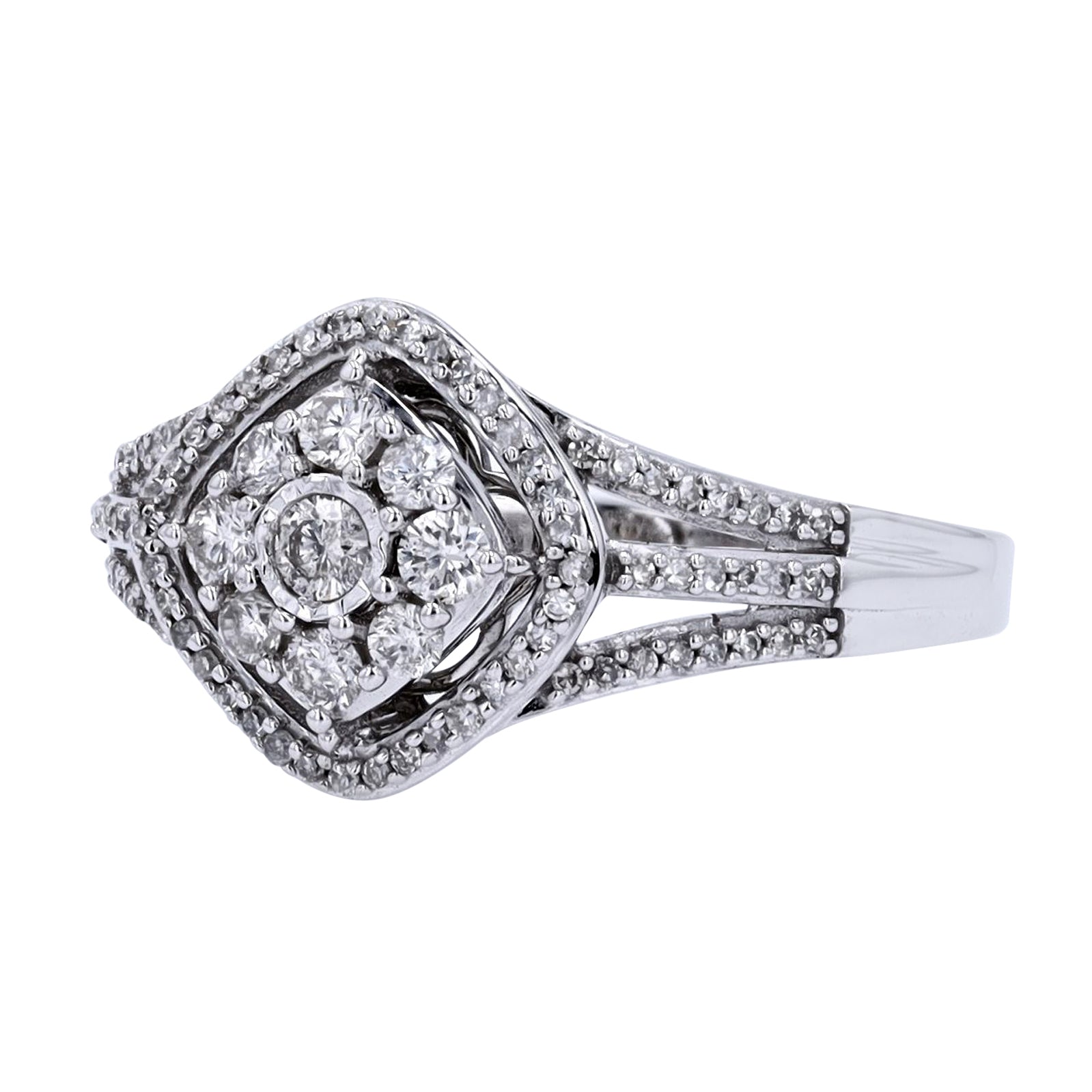 10K WG 1/2 CT Diamond Ring
