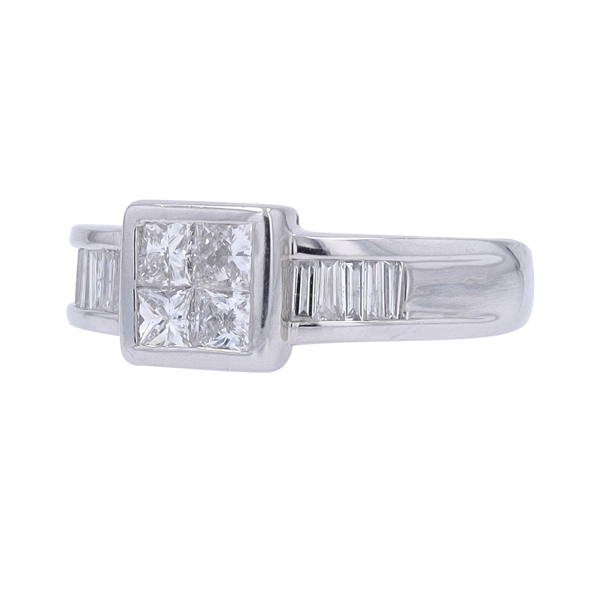 PT900 1 CT Diamond Cluster Ring