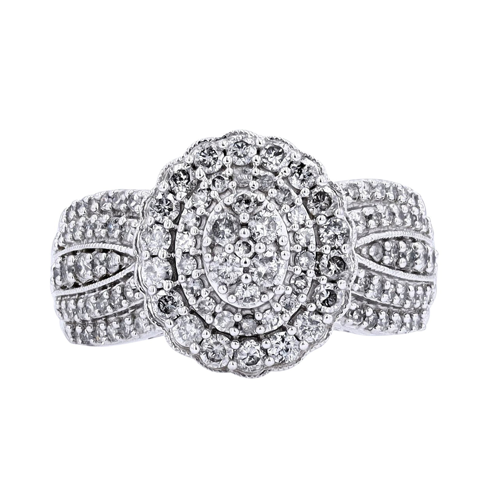 10K WG 1 CTW Diamond Ring