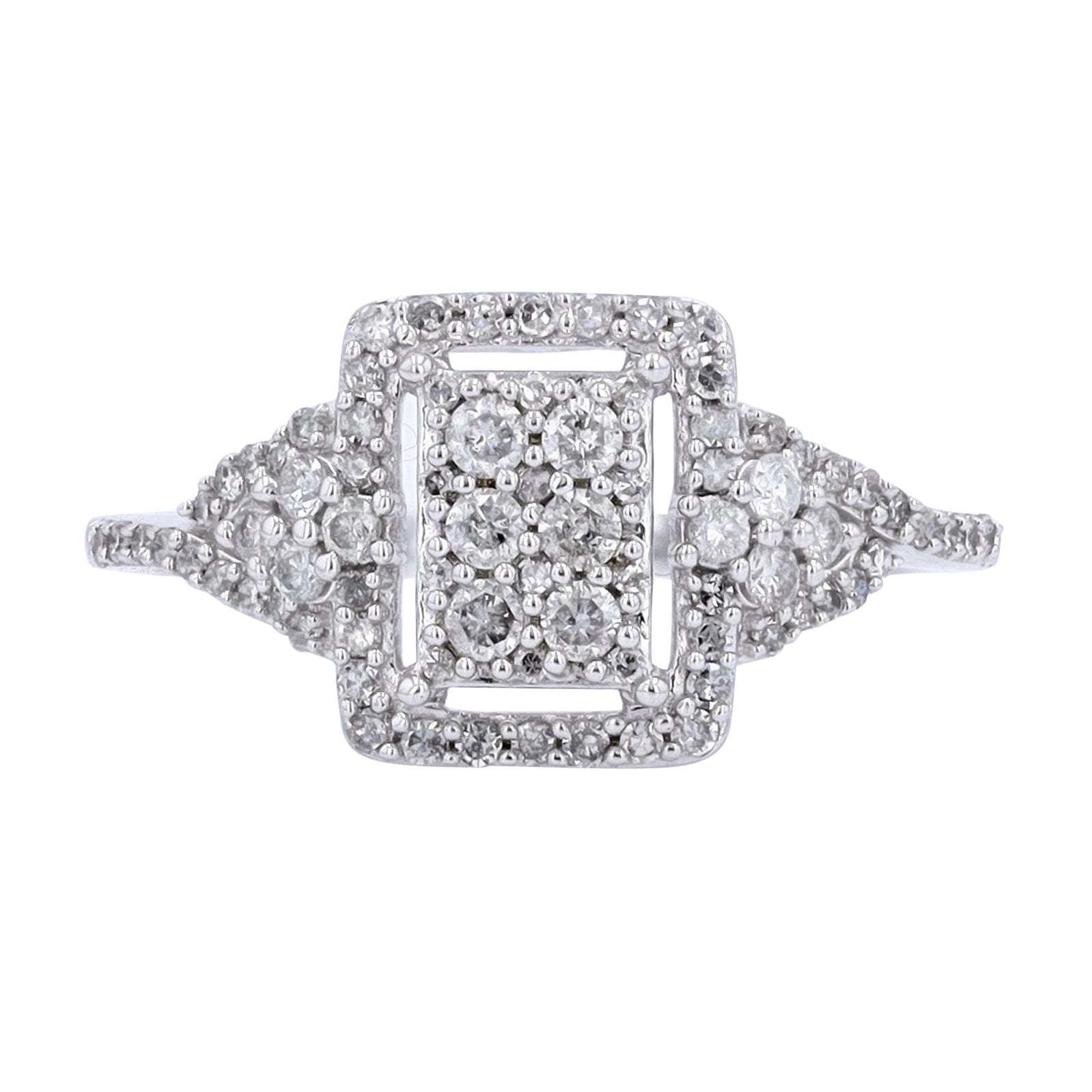 10K WG 1/2 CTW Diamond Ring