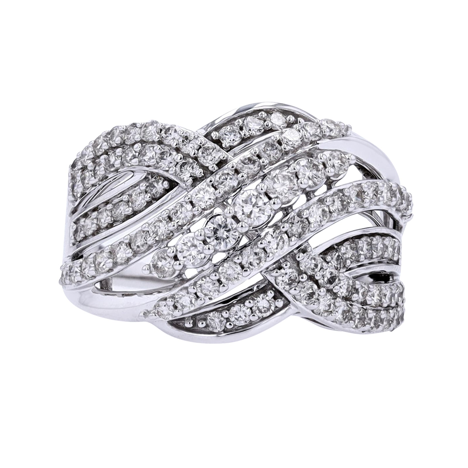 10K WG 1 CTW Diamond Ring