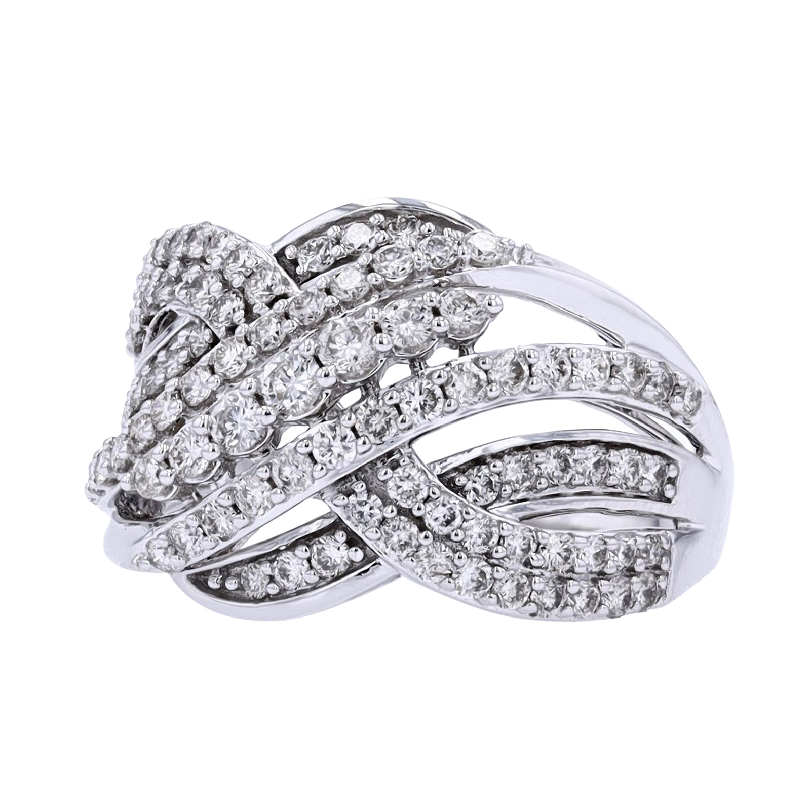 10K WG 1 CTW Diamond Ring
