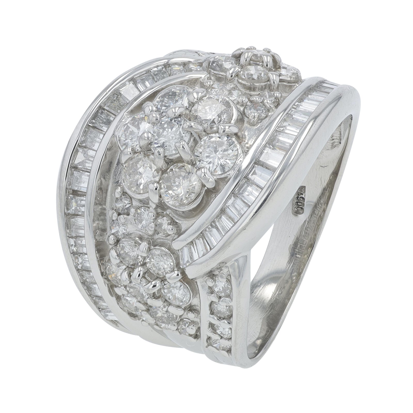 PT900 2 CTW Diamond Ring