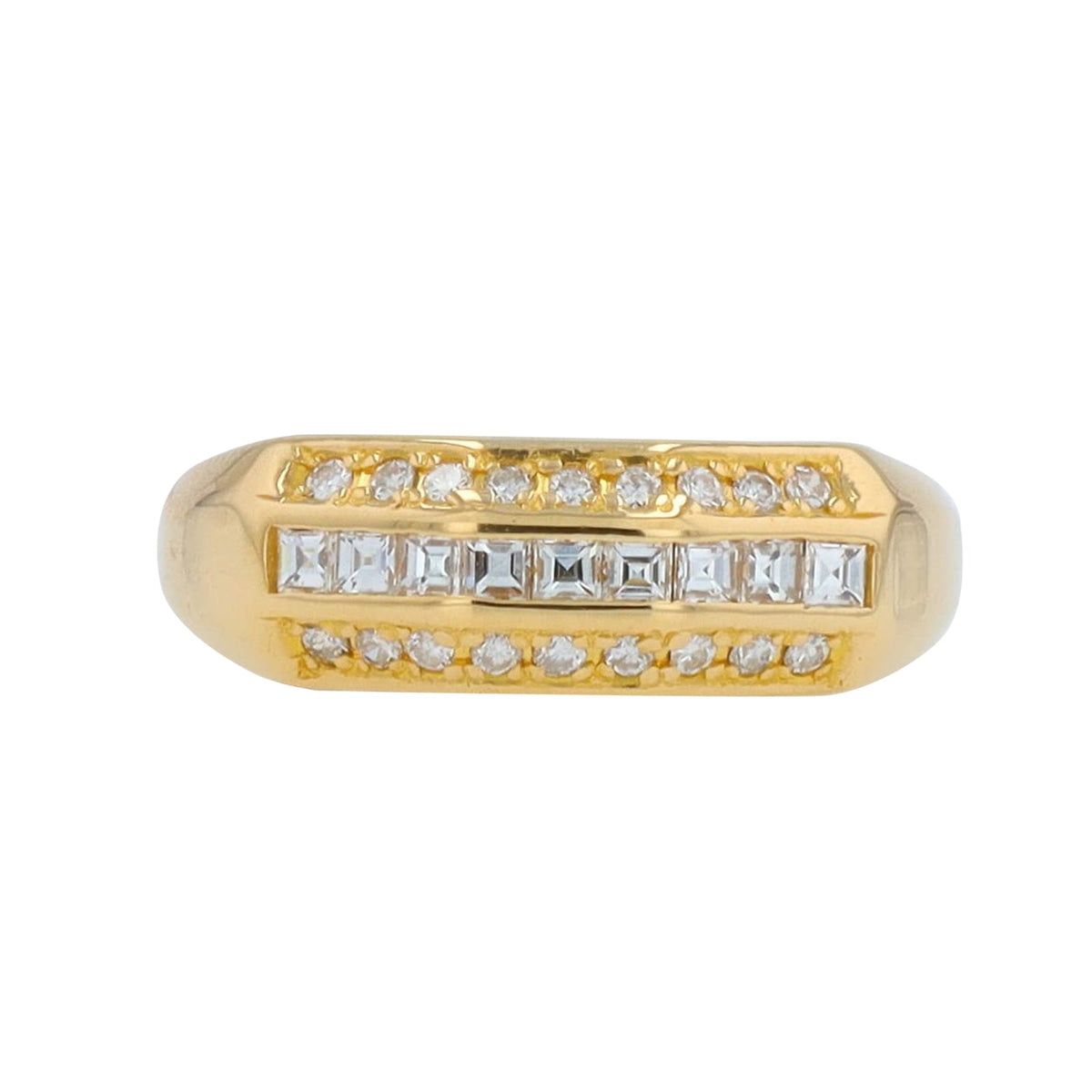 18K YG 0.39 CT Diamond Band