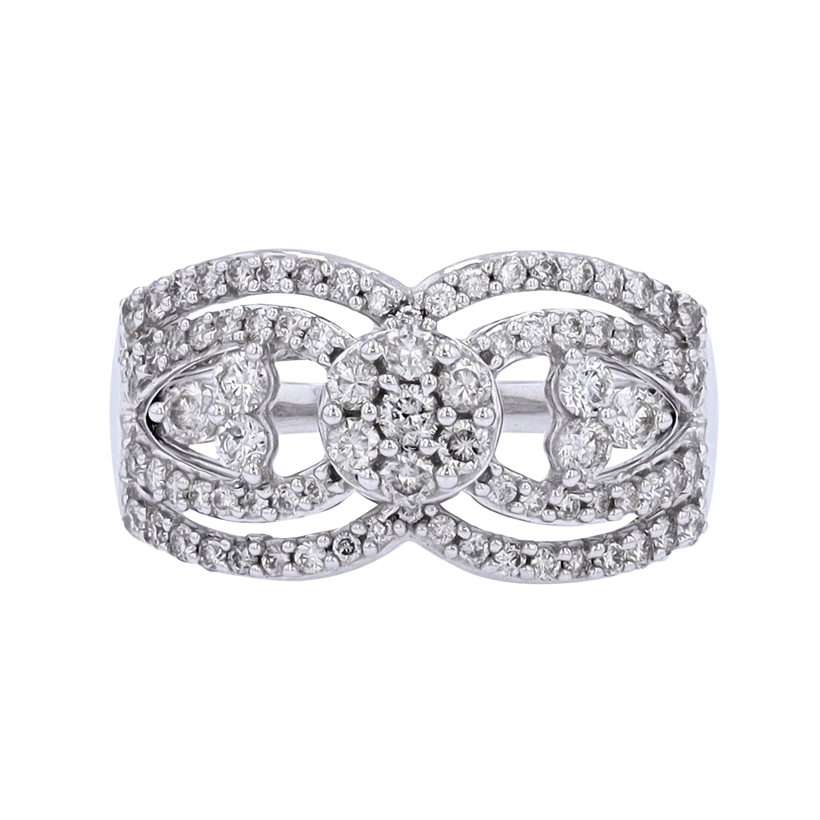 10K WG 1.02 CTW Diamond Ring