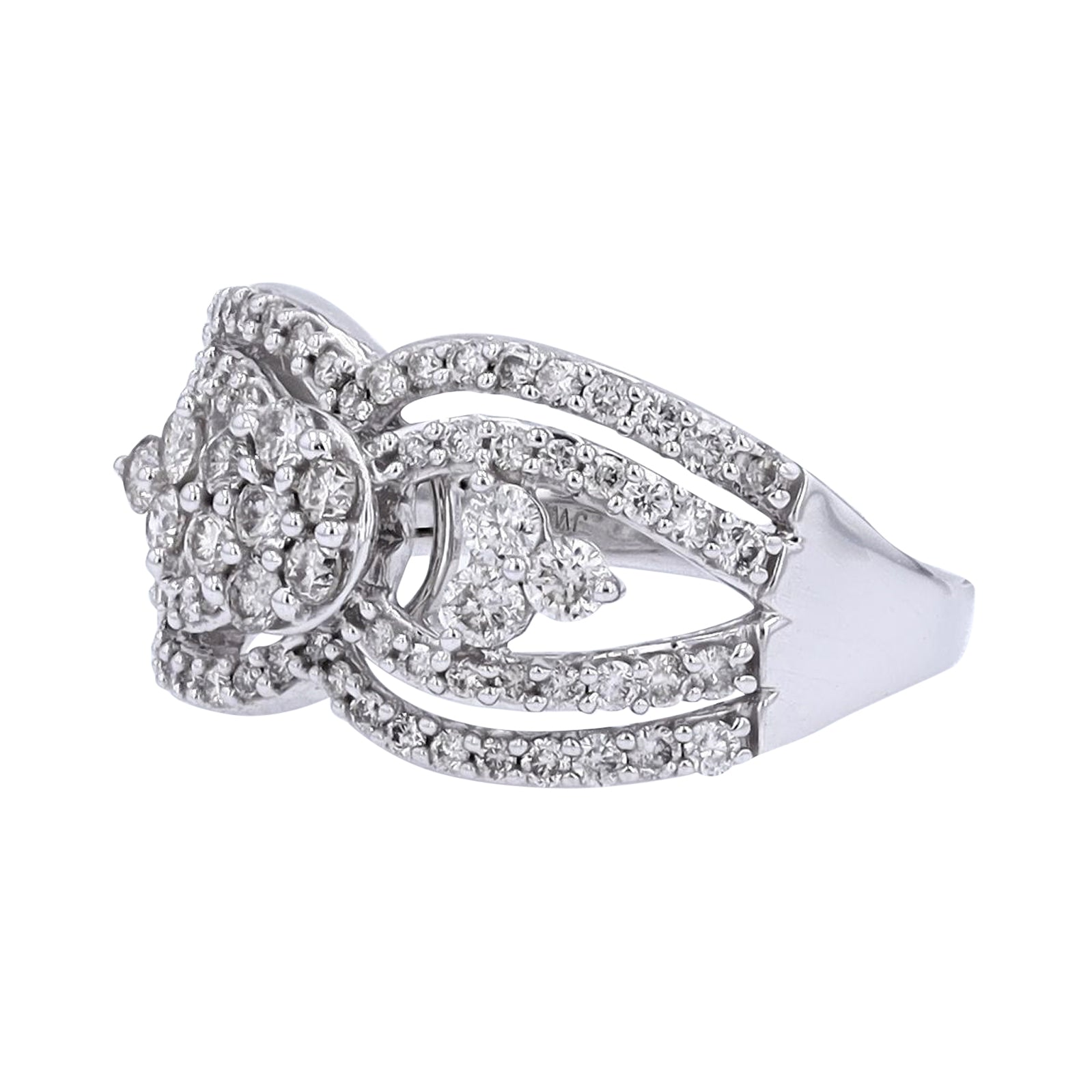 10K WG 1.02 CTW Diamond Ring