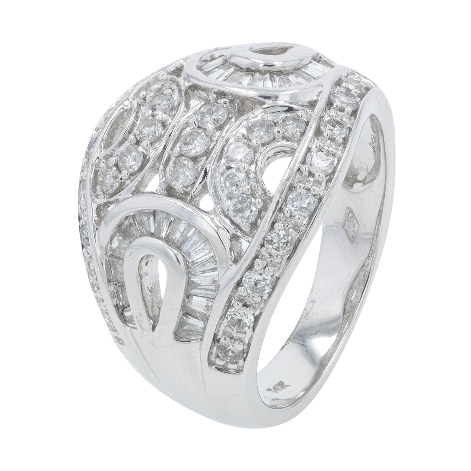 14K WG 1 CTW Diamond Ring