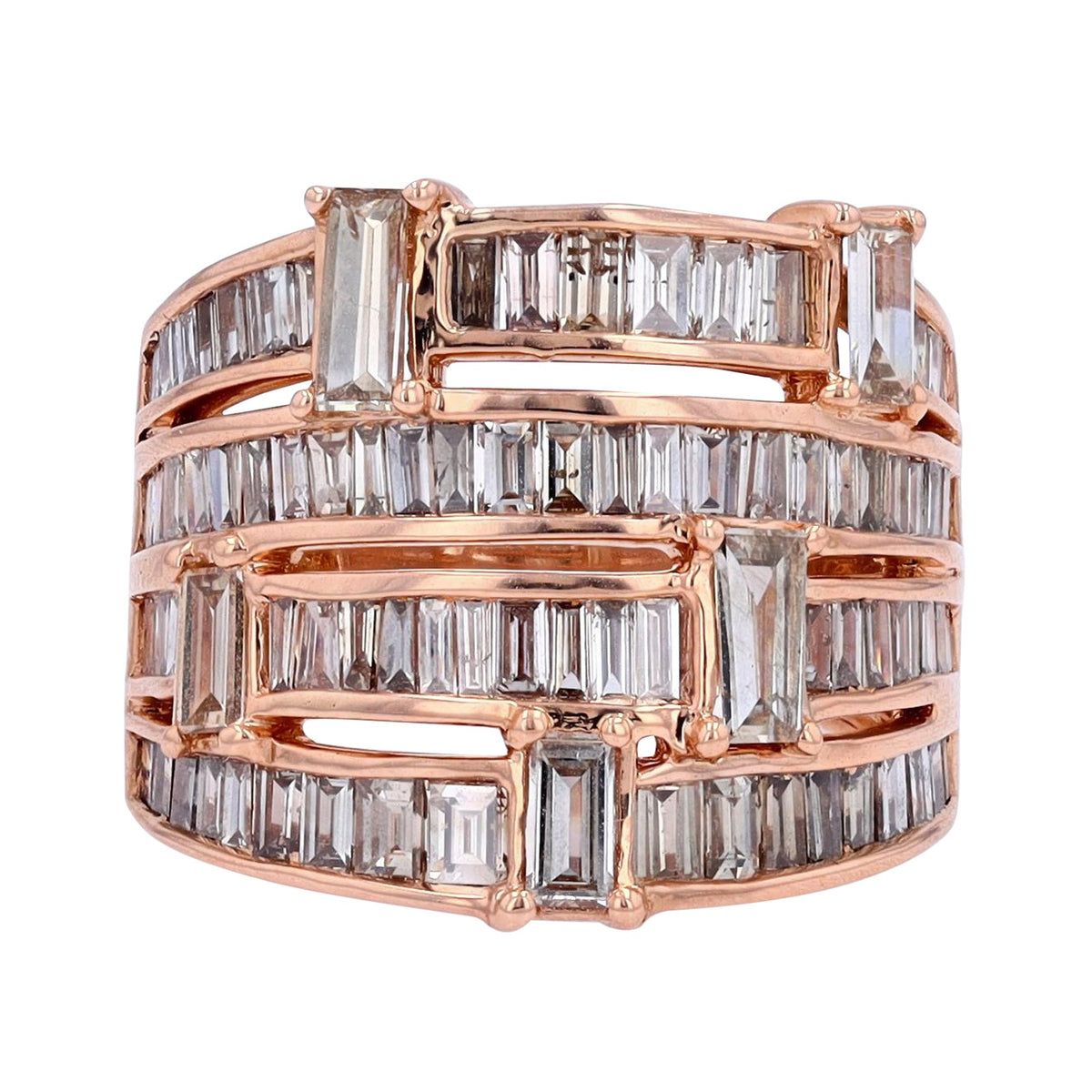 18K RG 3 CTW Diamond Ring