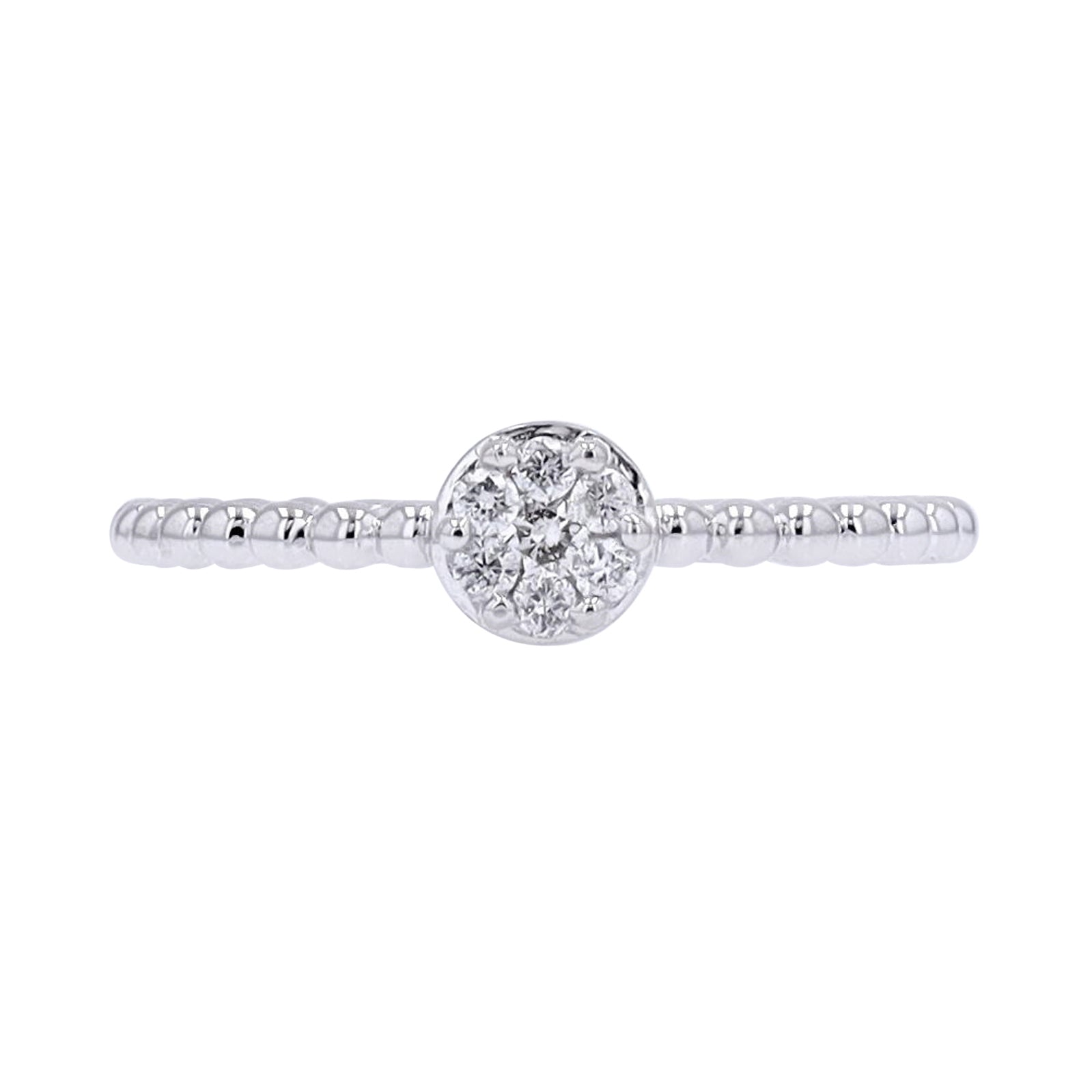 10K Diamond Circle Cluster Ring<p><strong>More Colors Available</p></strong>