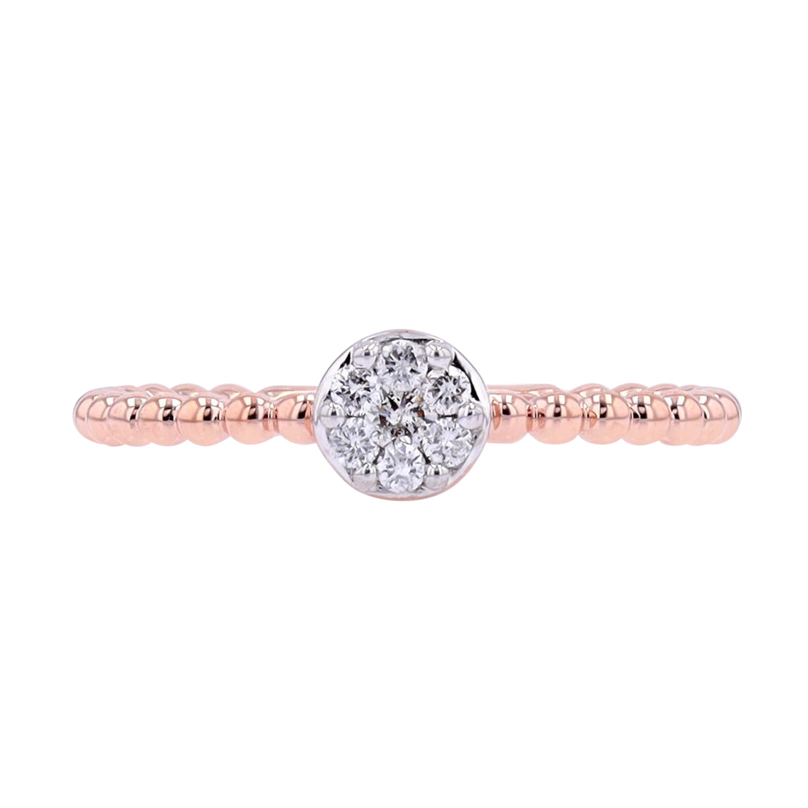 10K Diamond Circle Cluster Ring<p><strong>More Colors Available</p></strong>