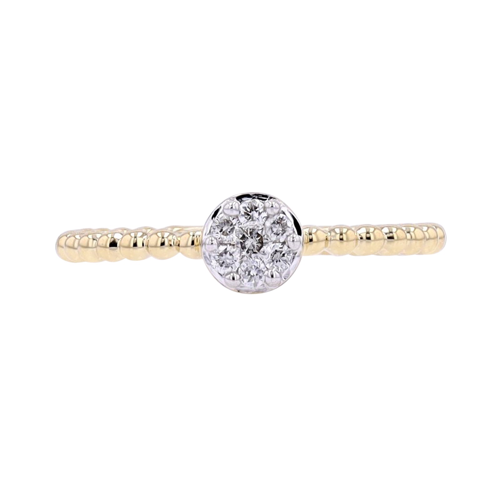 10K Diamond Circle Cluster Ring<p><strong>More Colors Available</p></strong>