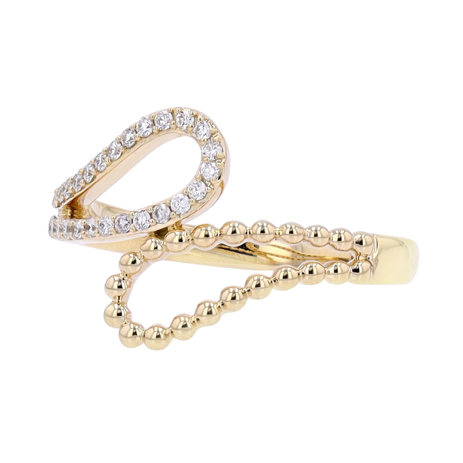 14K Diamond Bypass Ring<p><strong>More Colors Available</p></strong>