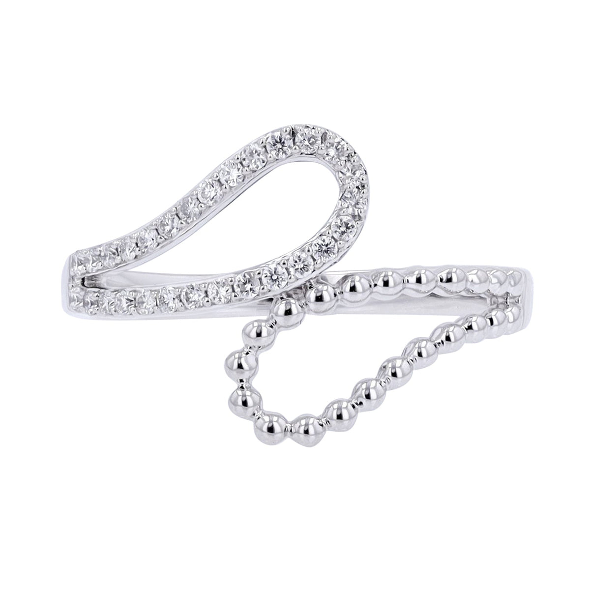14K Diamond Bypass Ring<p><strong>More Colors Available</p></strong>