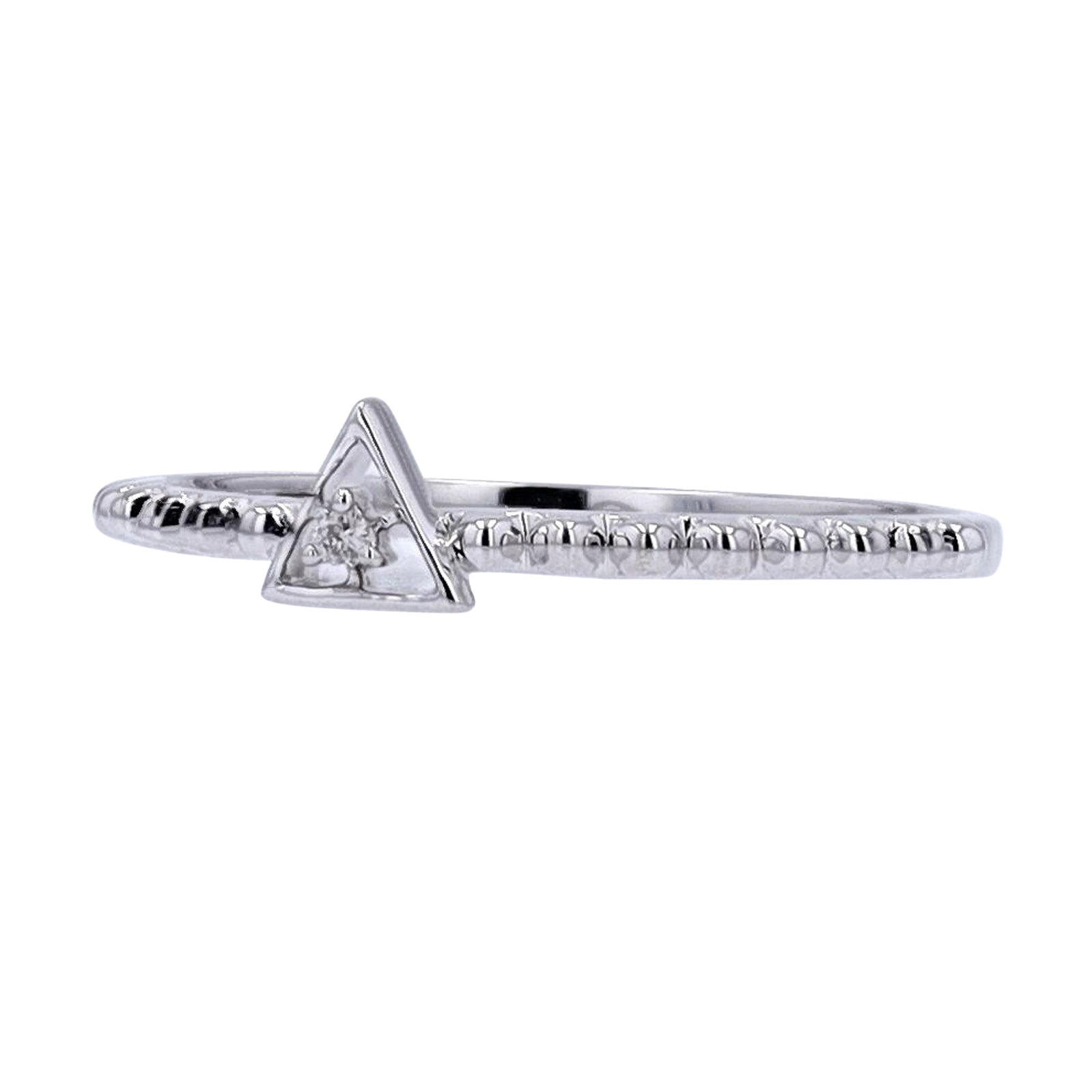 10K Diamond Triangle Ring<p><strong>More Colors Available</p></strong>