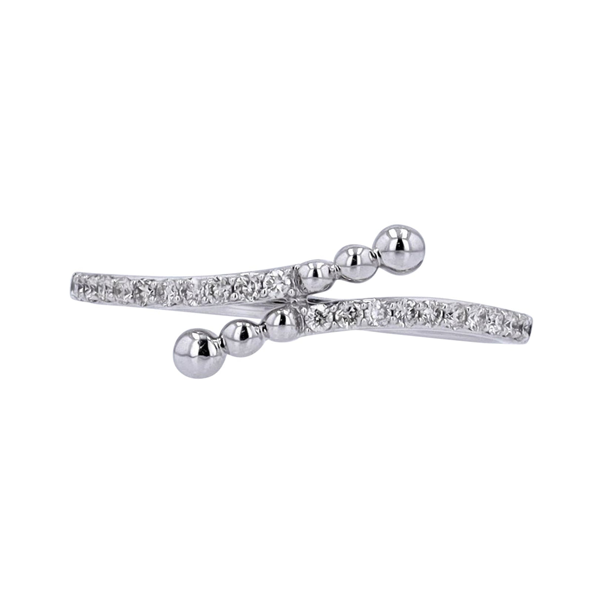 14K Diamond By-Pass Ring<p><strong>More Colors Available</p></strong>