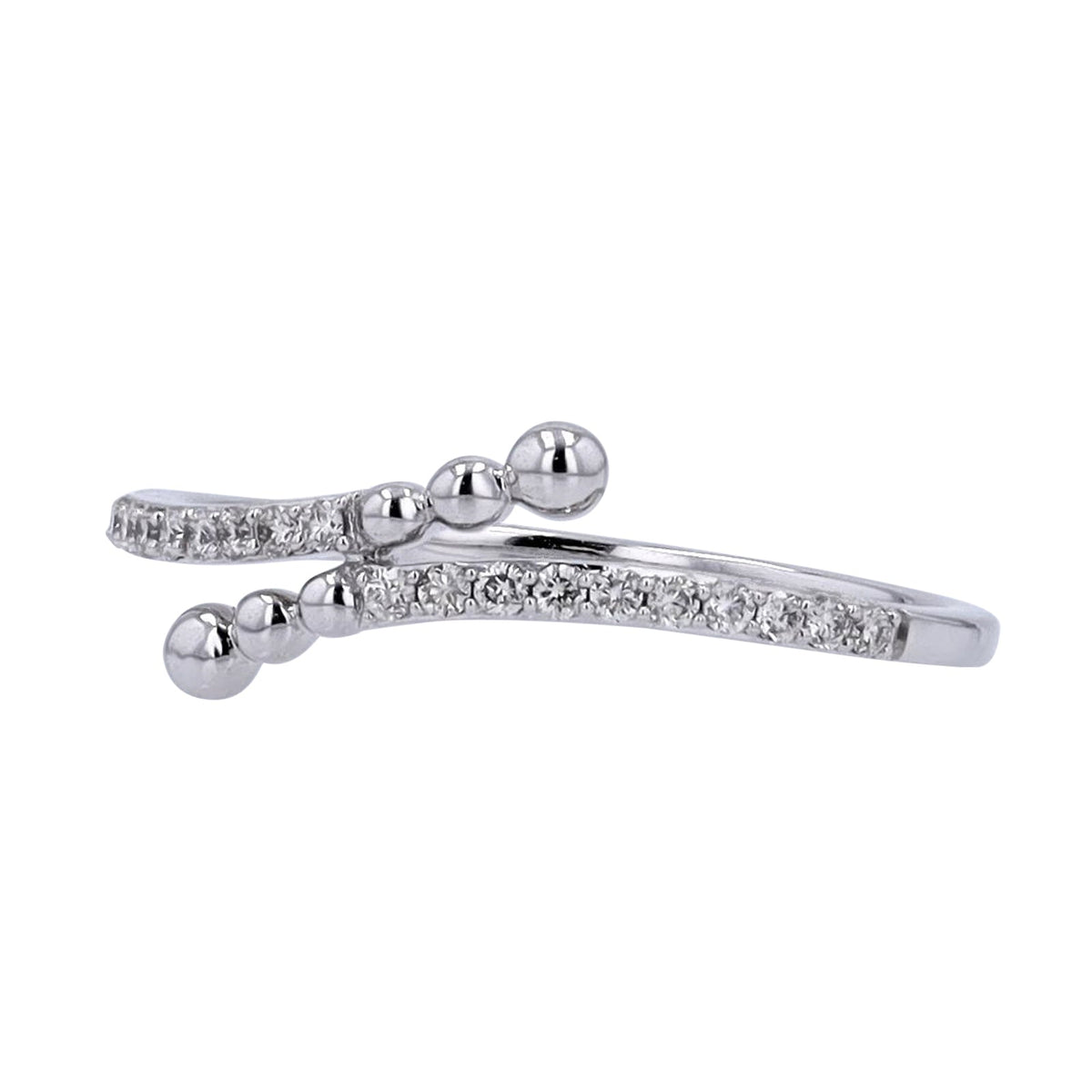 14K Diamond By-Pass Ring<p><strong>More Colors Available</p></strong>