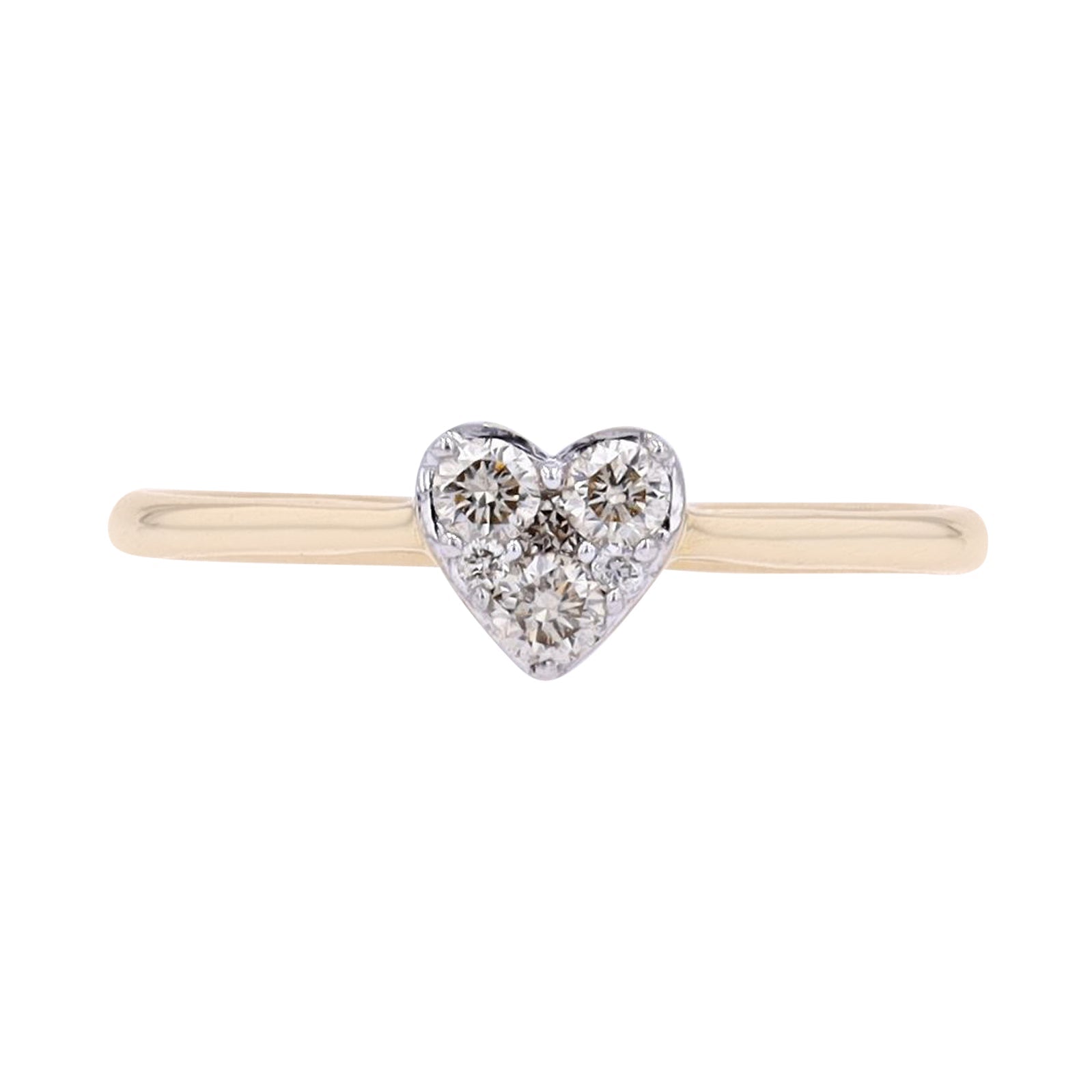 14K Diamond Heart Ring<p><strong>More Colors Available</p></strong>