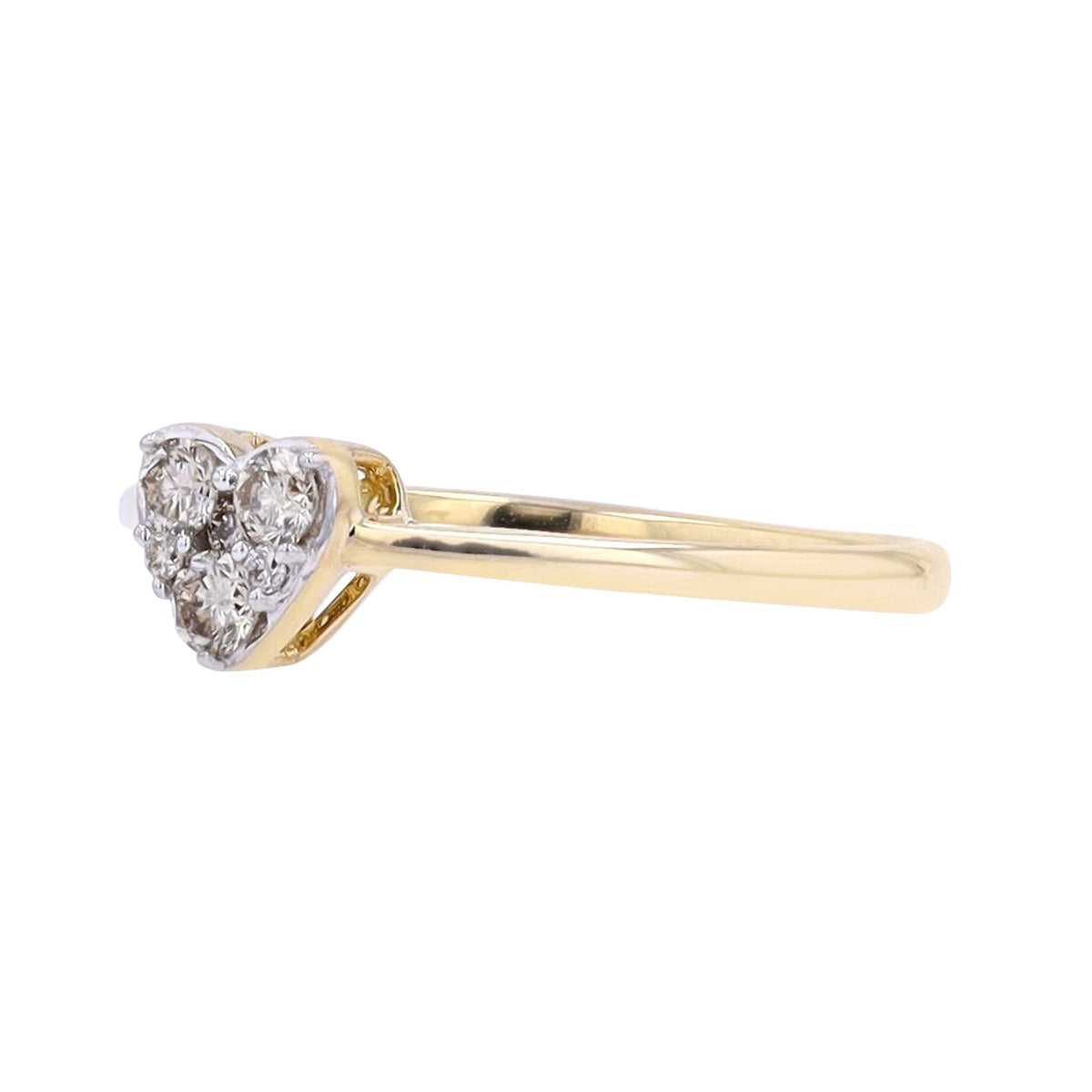 14K Diamond Heart Ring<p><strong>More Colors Available</p></strong>