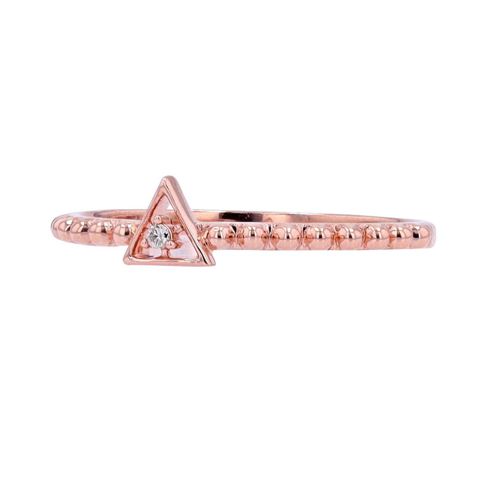 10K Diamond Triangle Ring<p><strong>More Colors Available</p></strong>