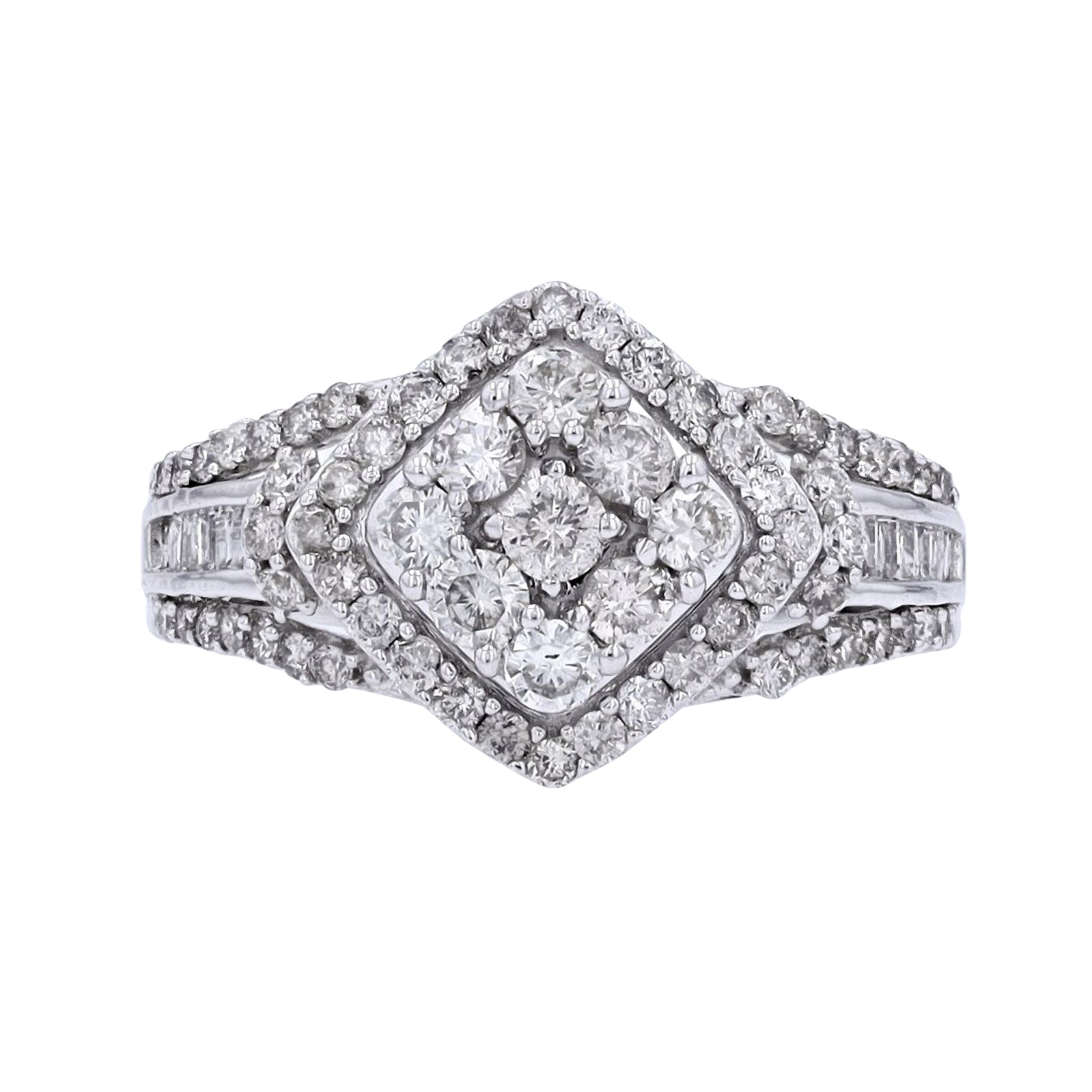 10K WG 1 CTW Diamond Ring