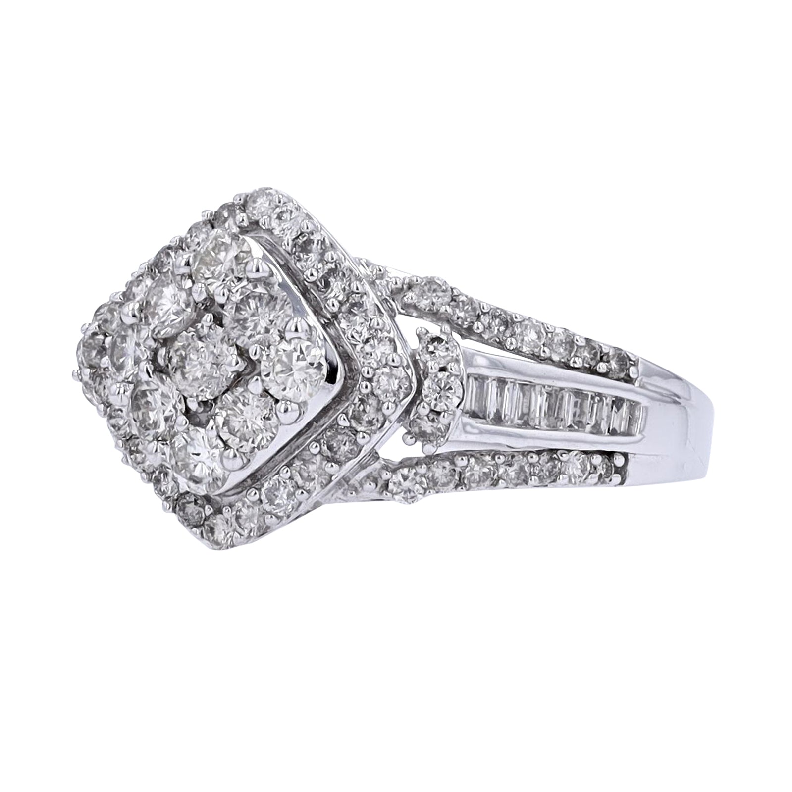 10K WG 1 CTW Diamond Ring