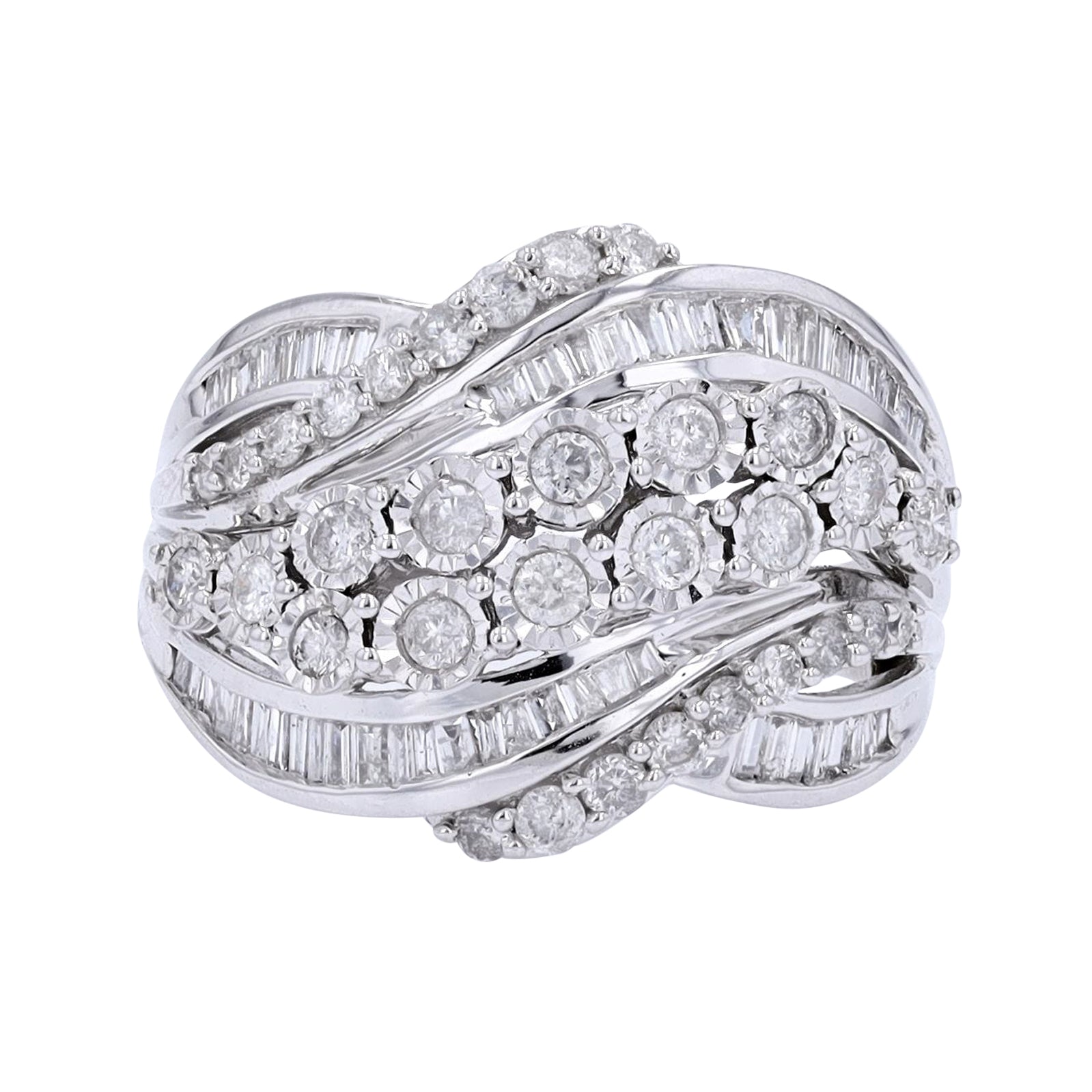 10K WG 1 CT Diamond Ring