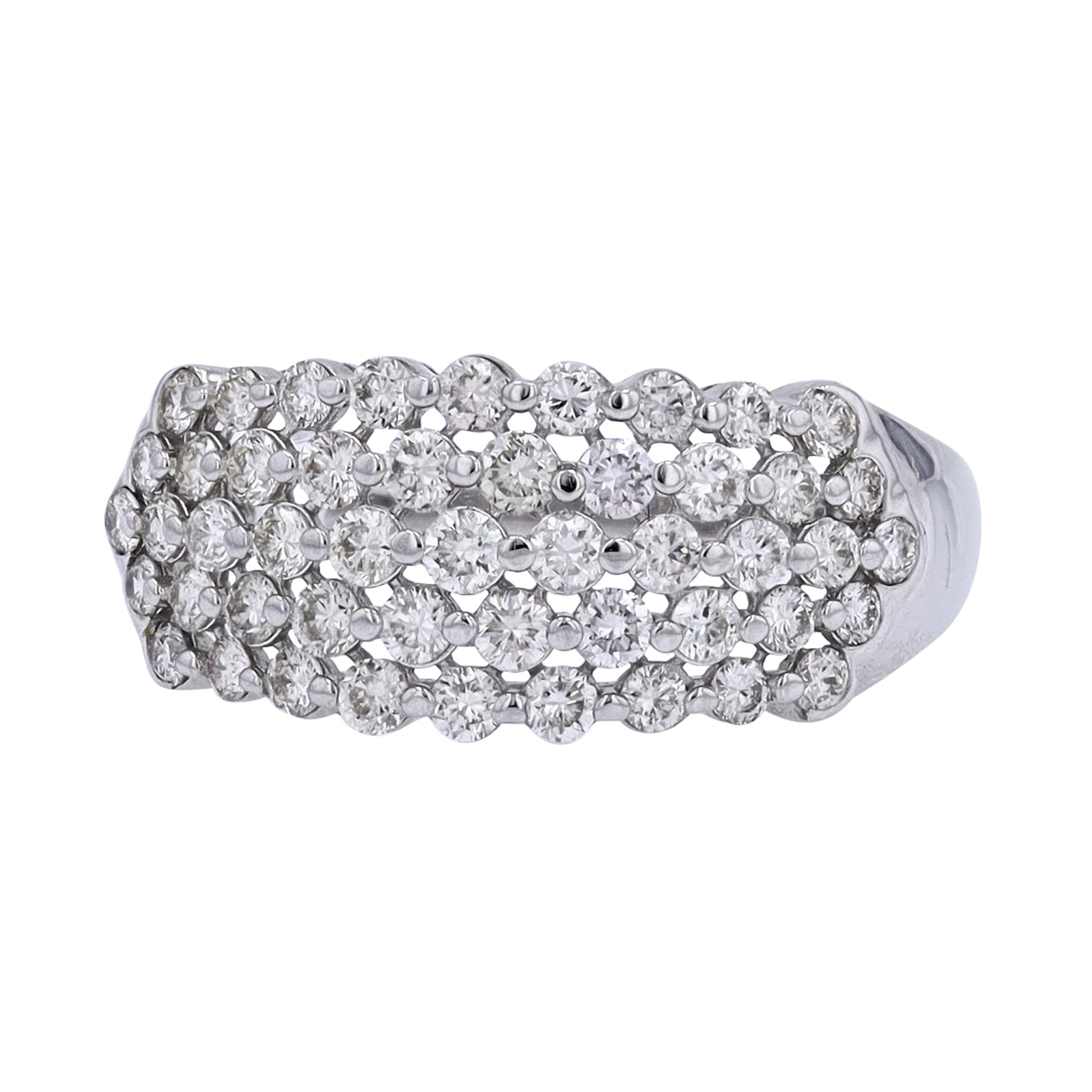 PT950 1 CTW Diamond Ring