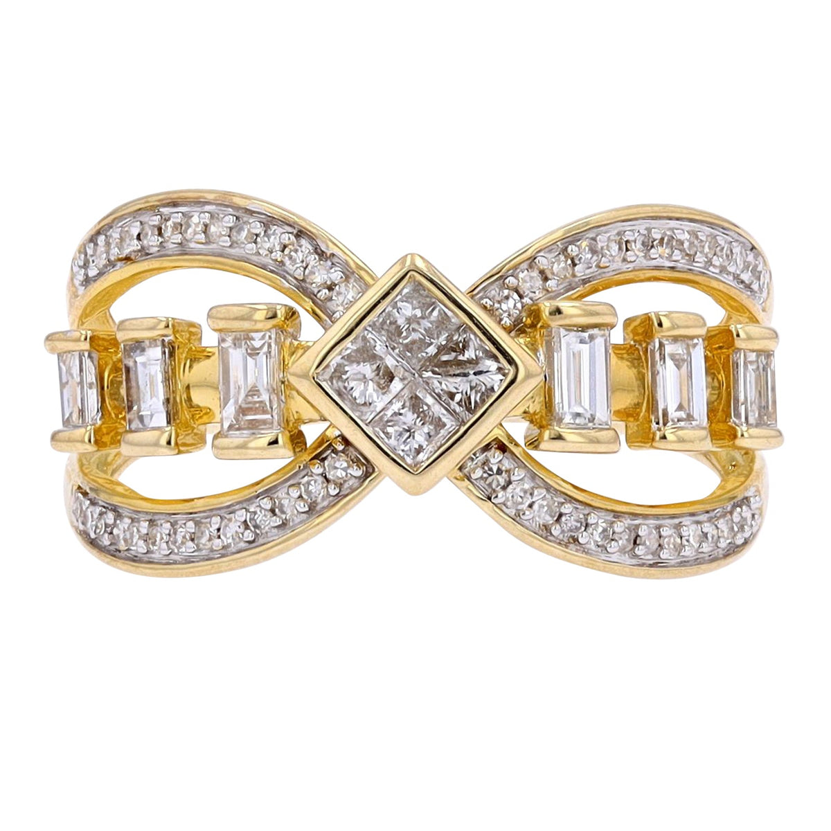 10K YG .50 CTW Diamond Ring