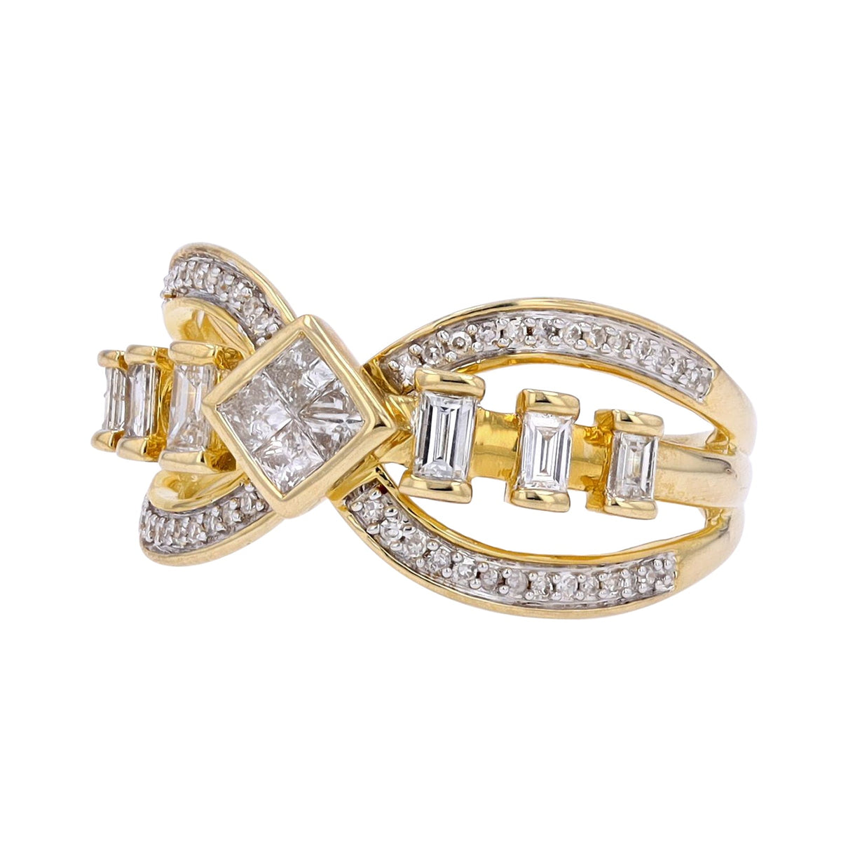10K YG .50 CTW Diamond Ring