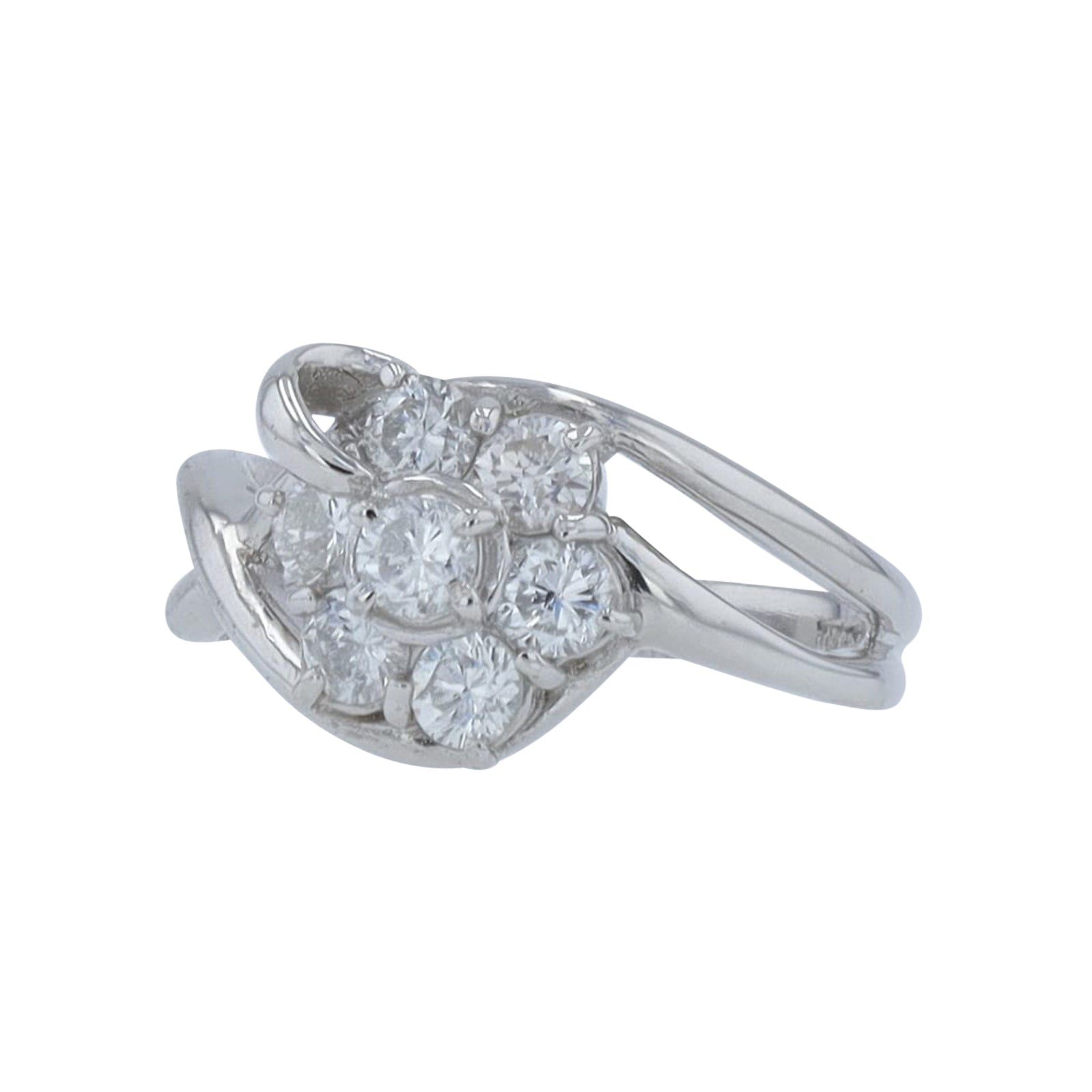 PT900 0.70 CT Diamond Cluster Ring