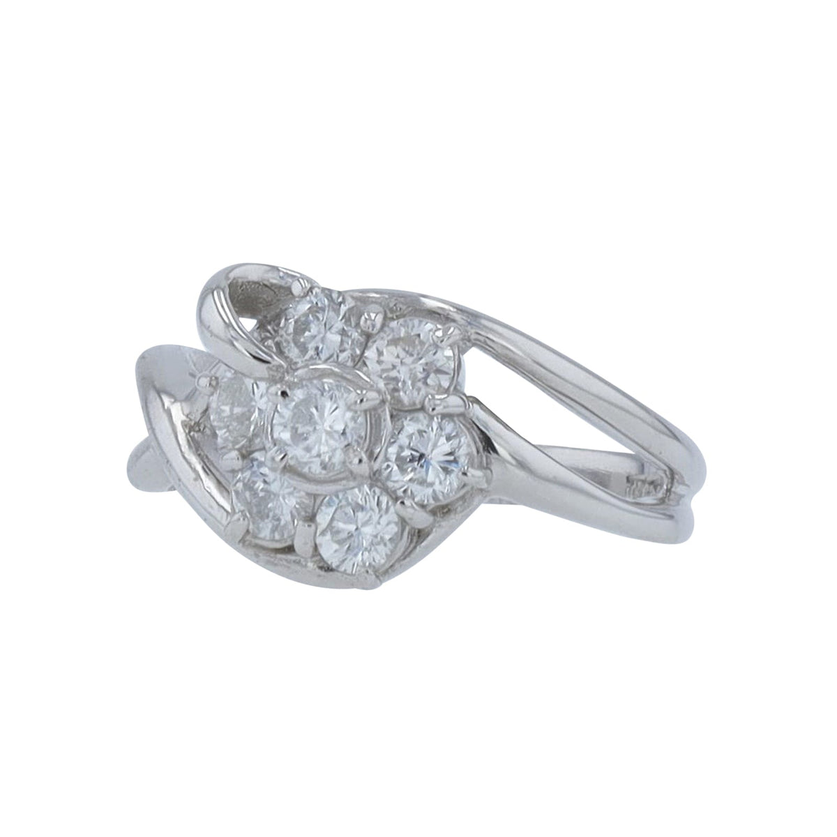 PT900 0.70 CT Diamond Cluster Ring