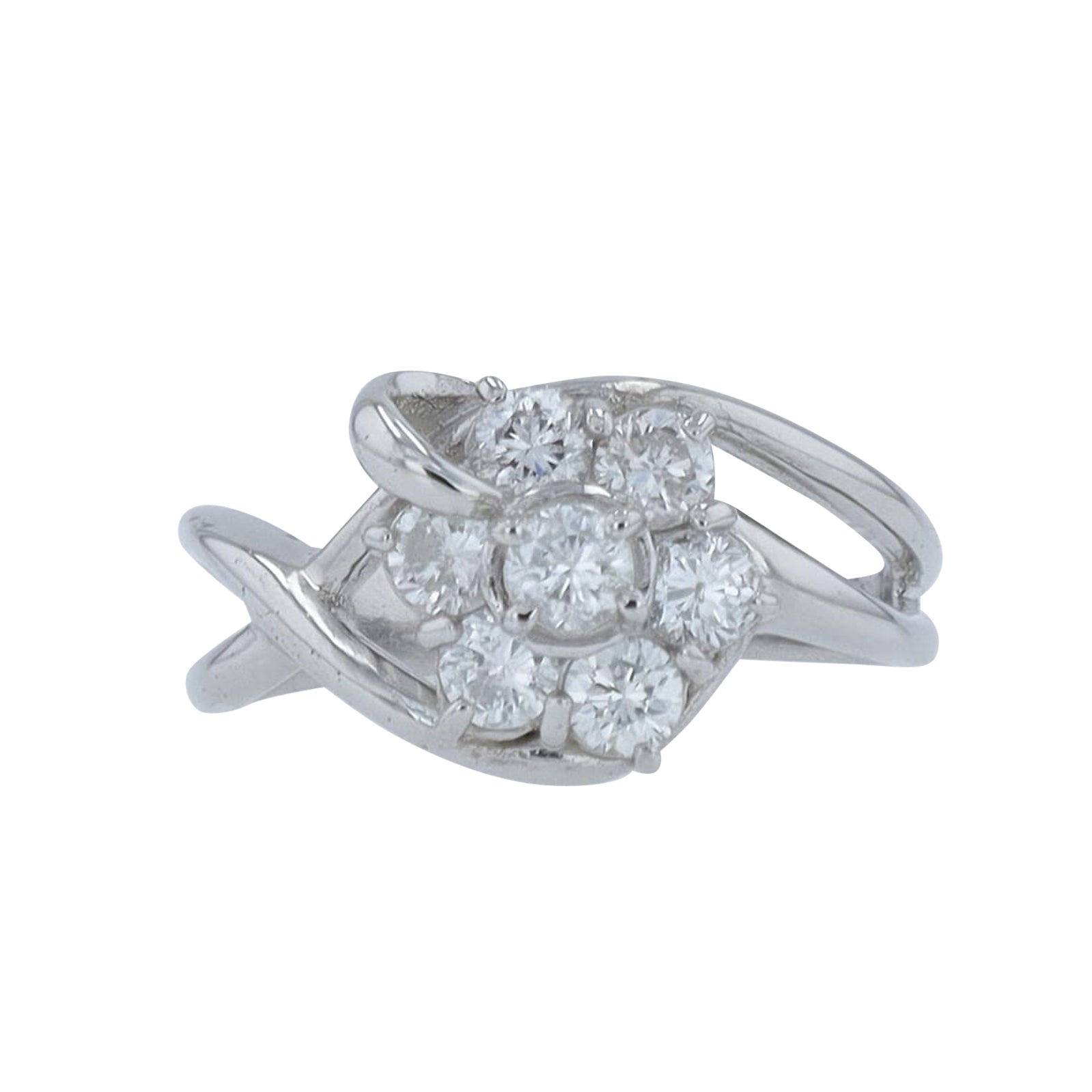 PT900 0.70 CT Diamond Cluster Ring