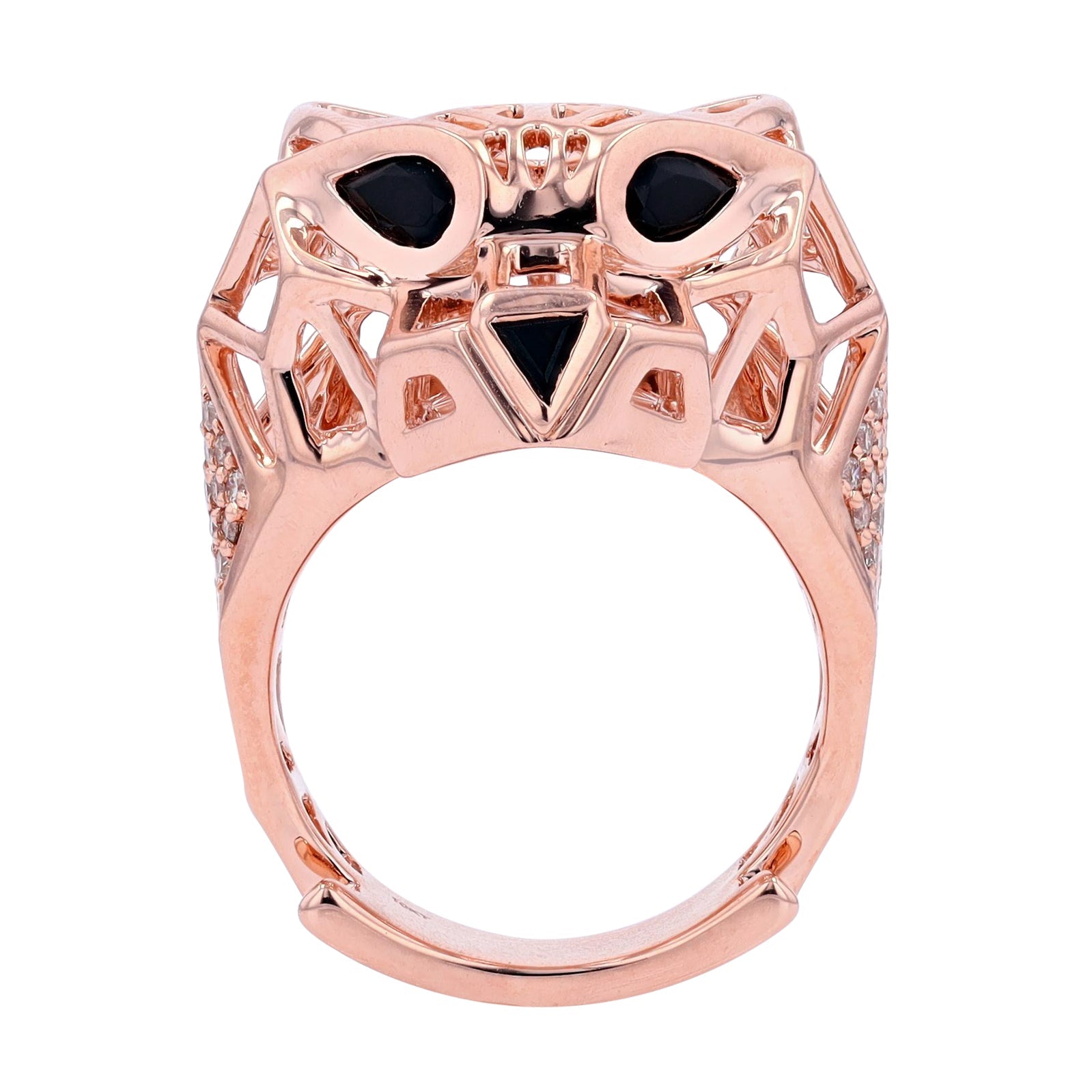 10K Black Onyx Panther Ring<p><strong>More Colors Available</p></strong>