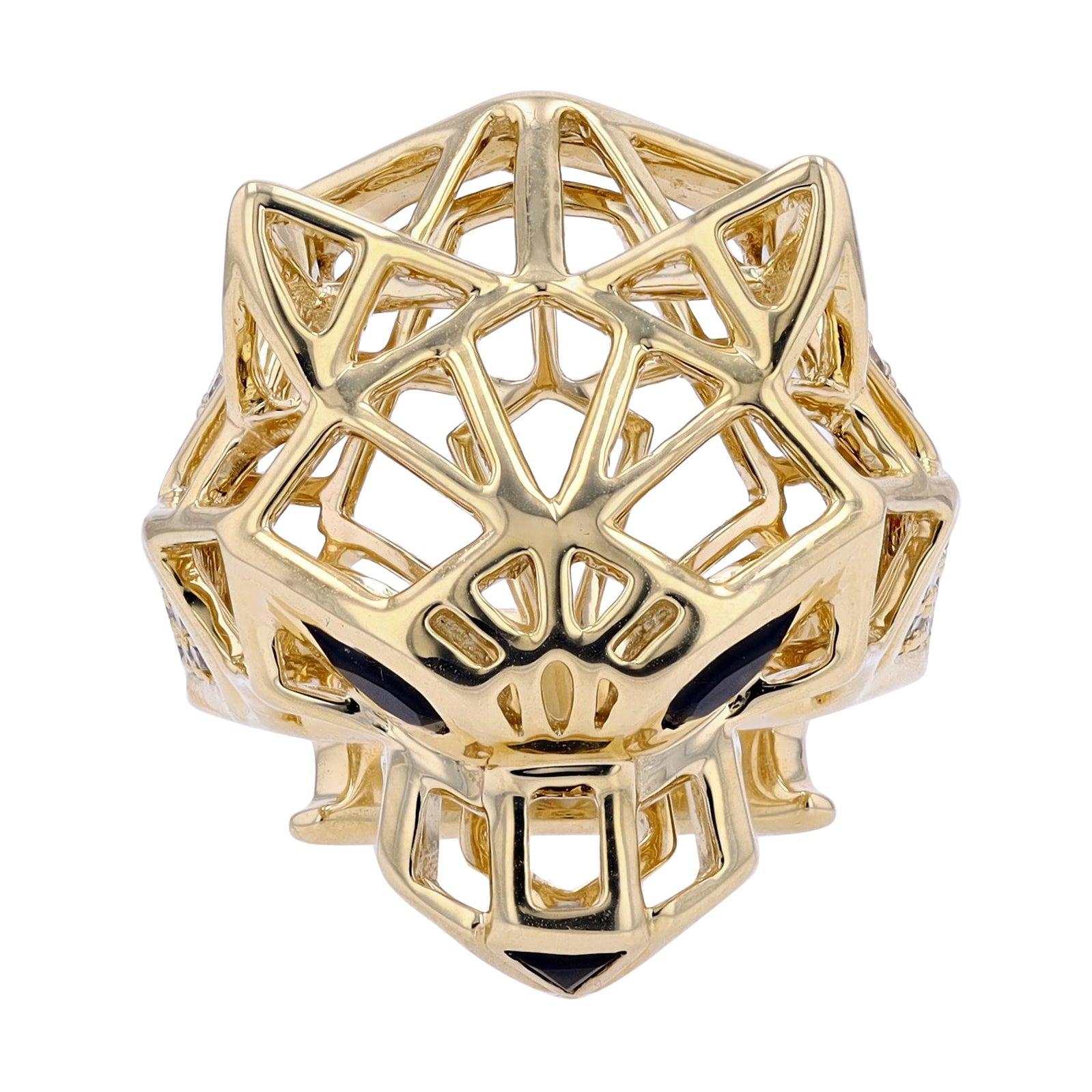 10K Black Onyx Panther Ring<p><strong>More Colors Available</p></strong>