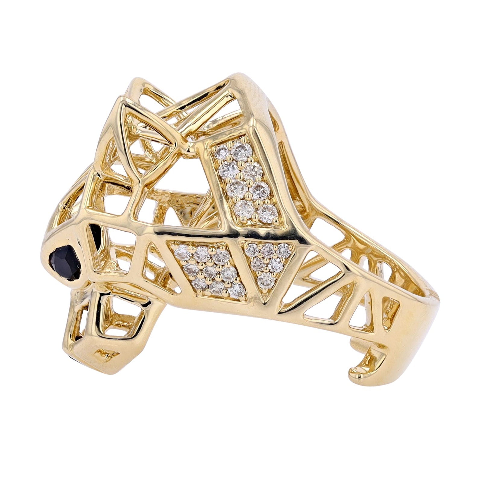 10K Black Onyx Panther Ring<p><strong>More Colors Available</p></strong>