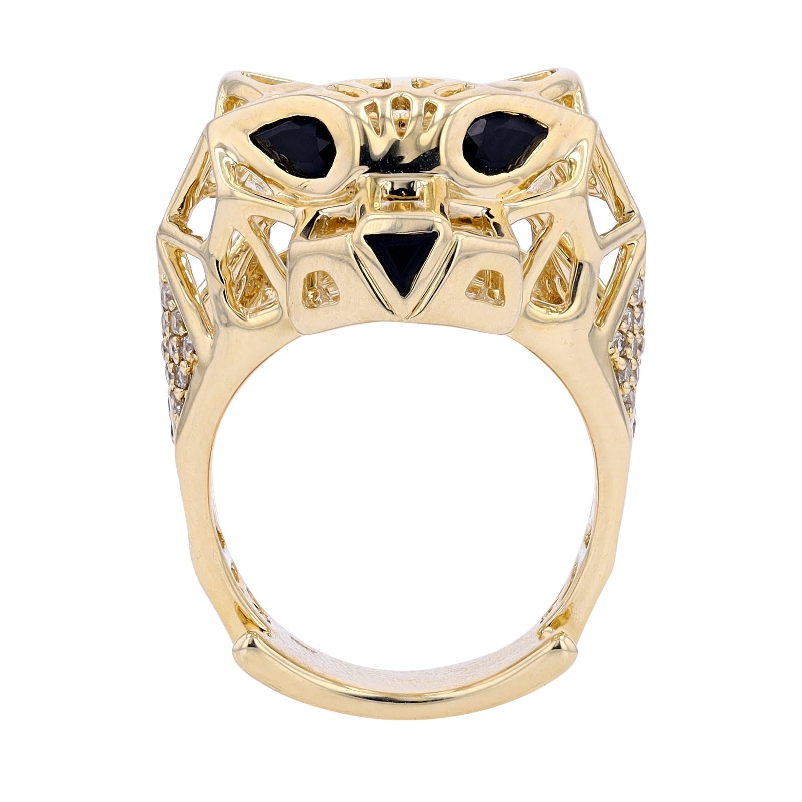 10K Black Onyx Panther Ring<p><strong>More Colors Available</p></strong>