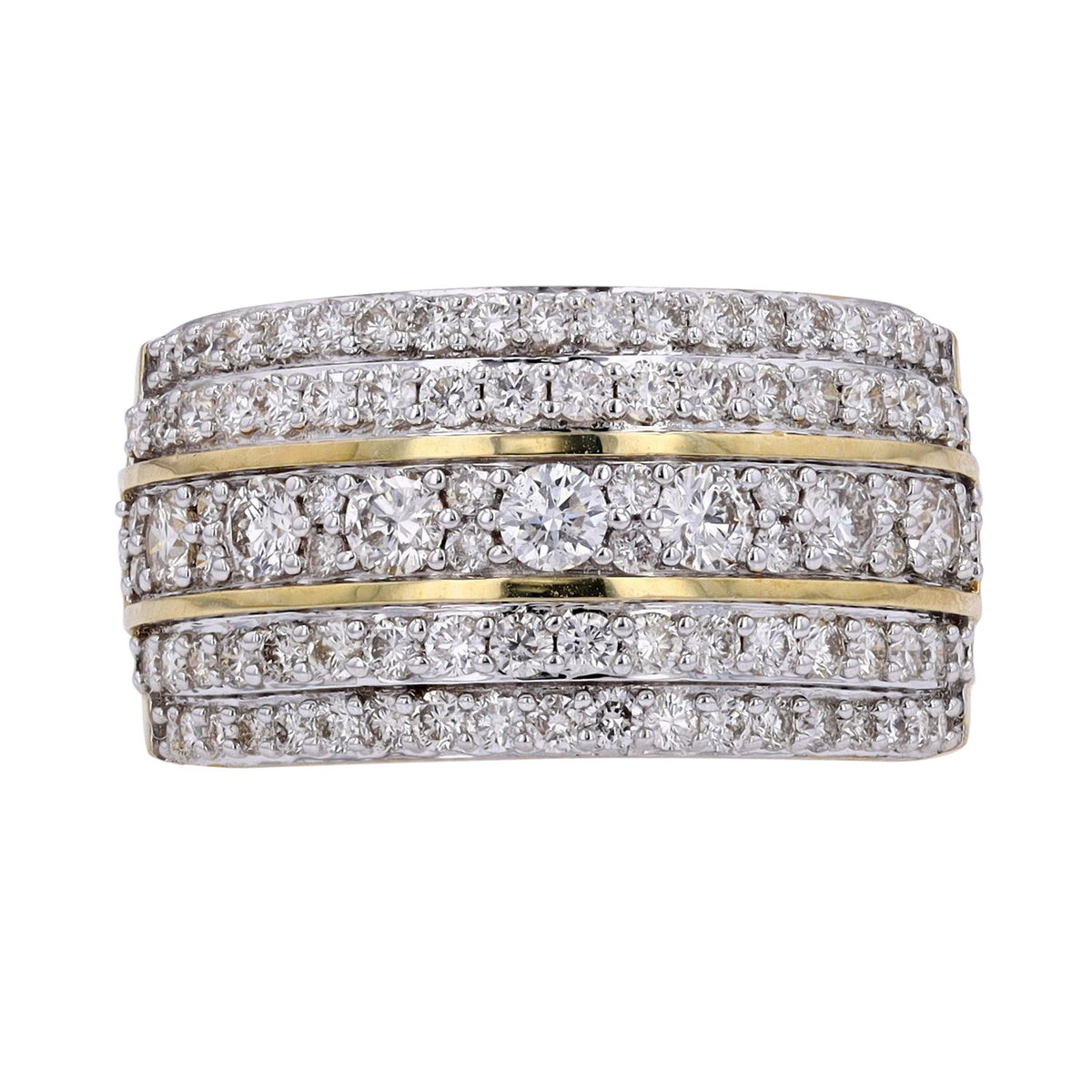 10K YG 1.50 CTW Diamond Ring