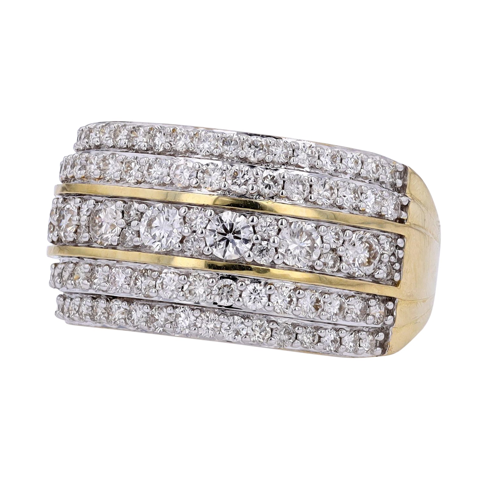 10K YG 1.50 CTW Diamond Ring