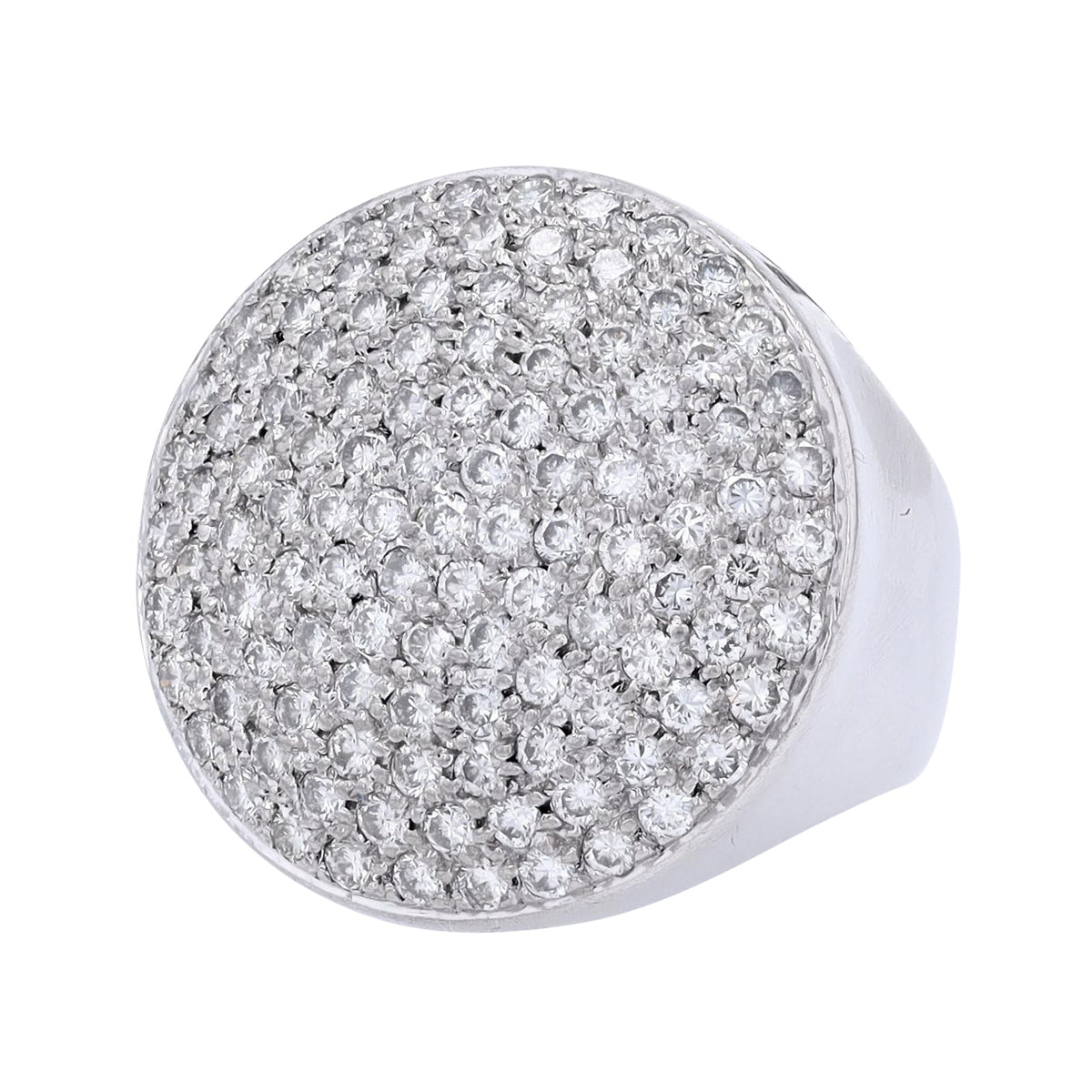 Platinum 2 CT Diamond Cluster Ring