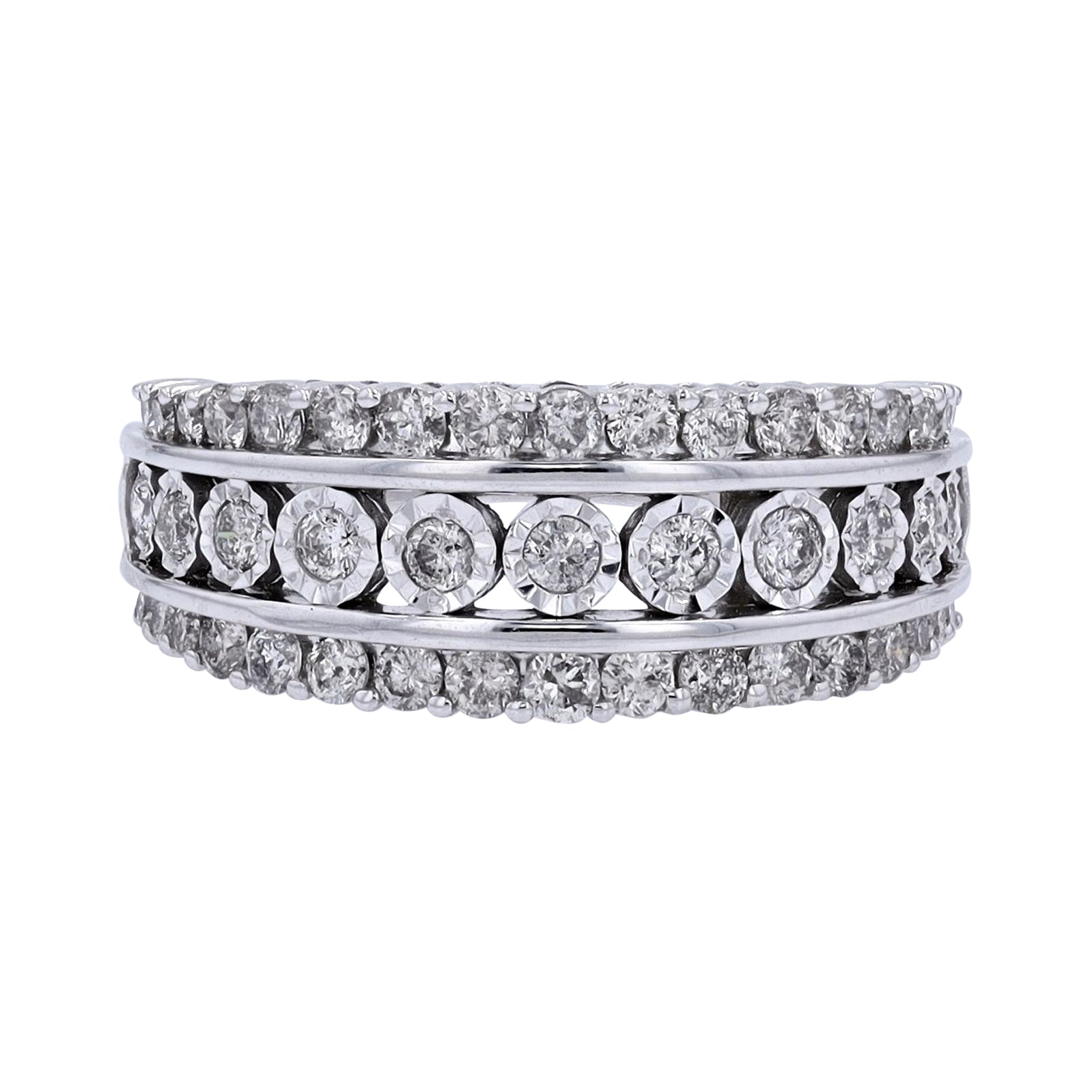 10K WG 1 CTW Diamond Ring
