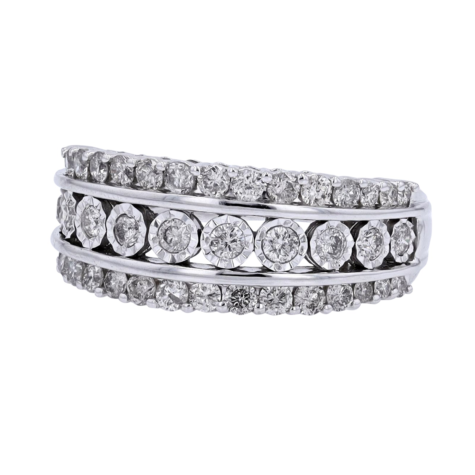 10K WG 1 CTW Diamond Ring