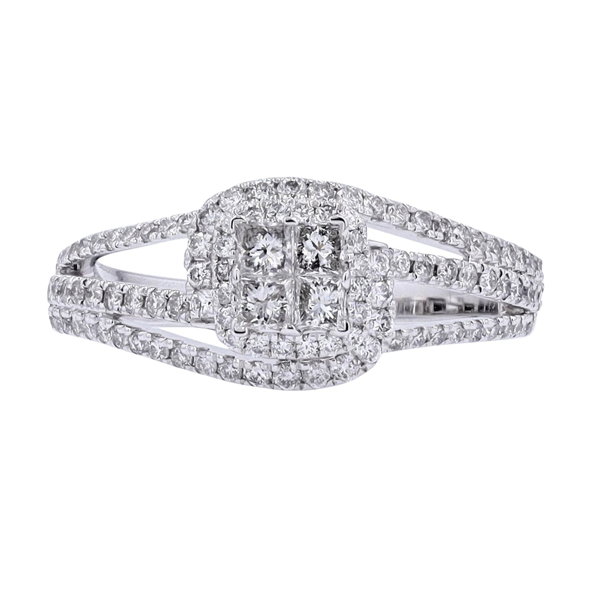 14K WG 3/4 CTW Diamond Ring