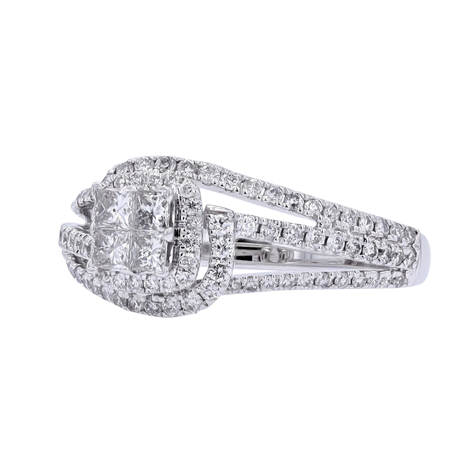 14K WG 3/4 CTW Diamond Ring