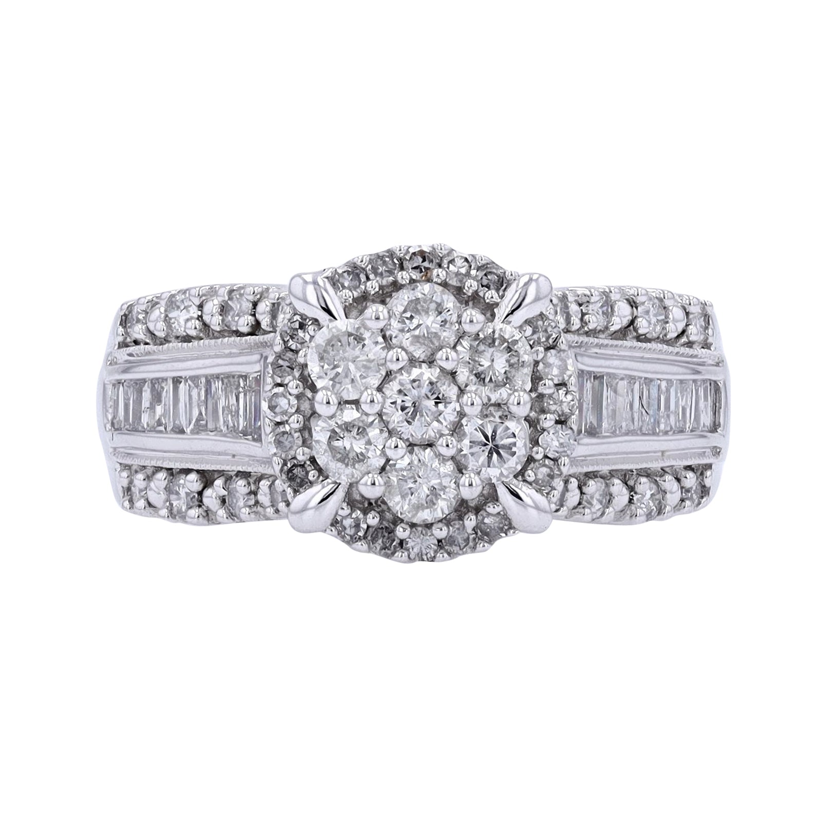 10K WG 1 CTW Diamond Ring